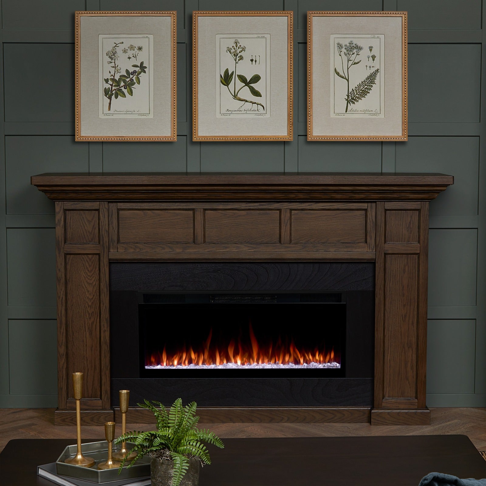 Alcott SMART Landscape Electric Fireplace - Real Flame