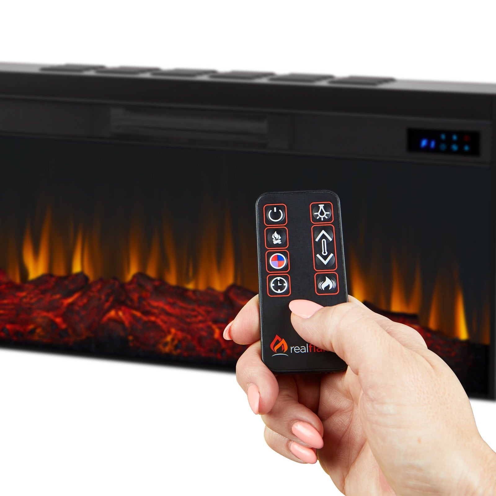 Alcott Landscape Electric Fireplace - Real Flame