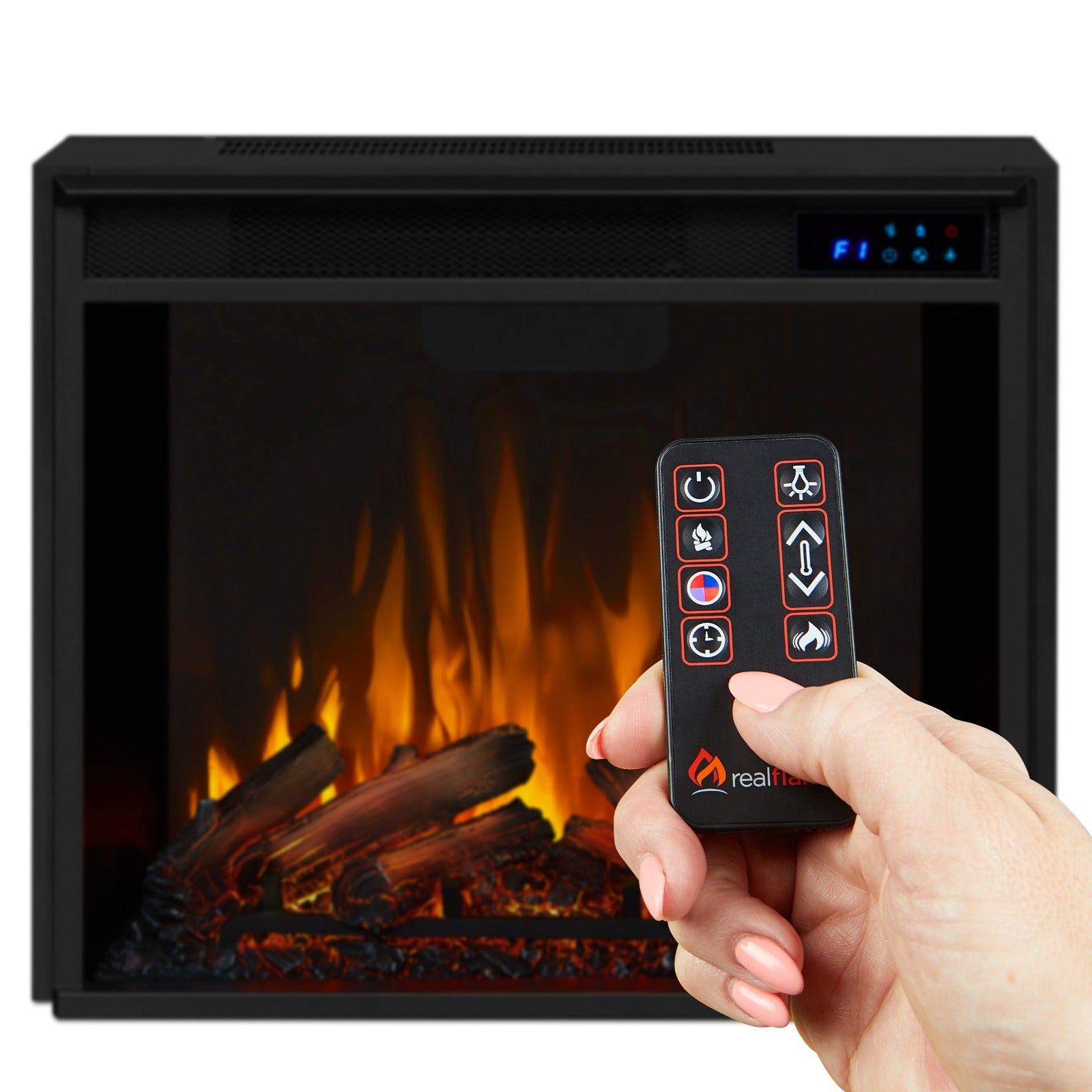 Fresno Electric Fireplace TV Stand - Real Flame