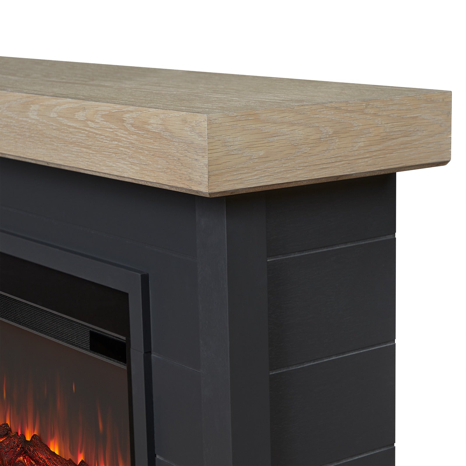 Bernice Landscape Electric Fireplace - Real Flame