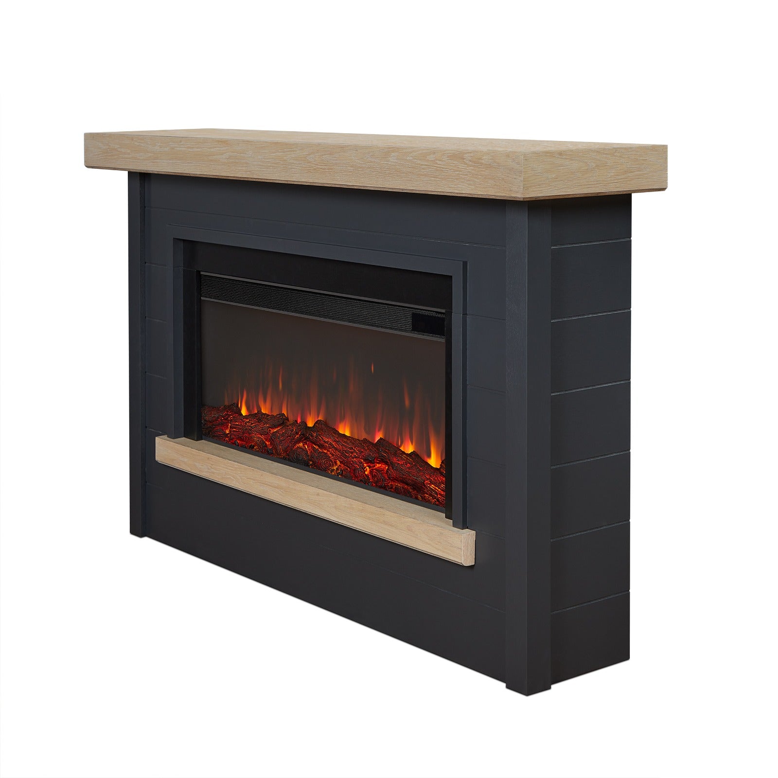 Bernice Landscape Electric Fireplace - Real Flame
