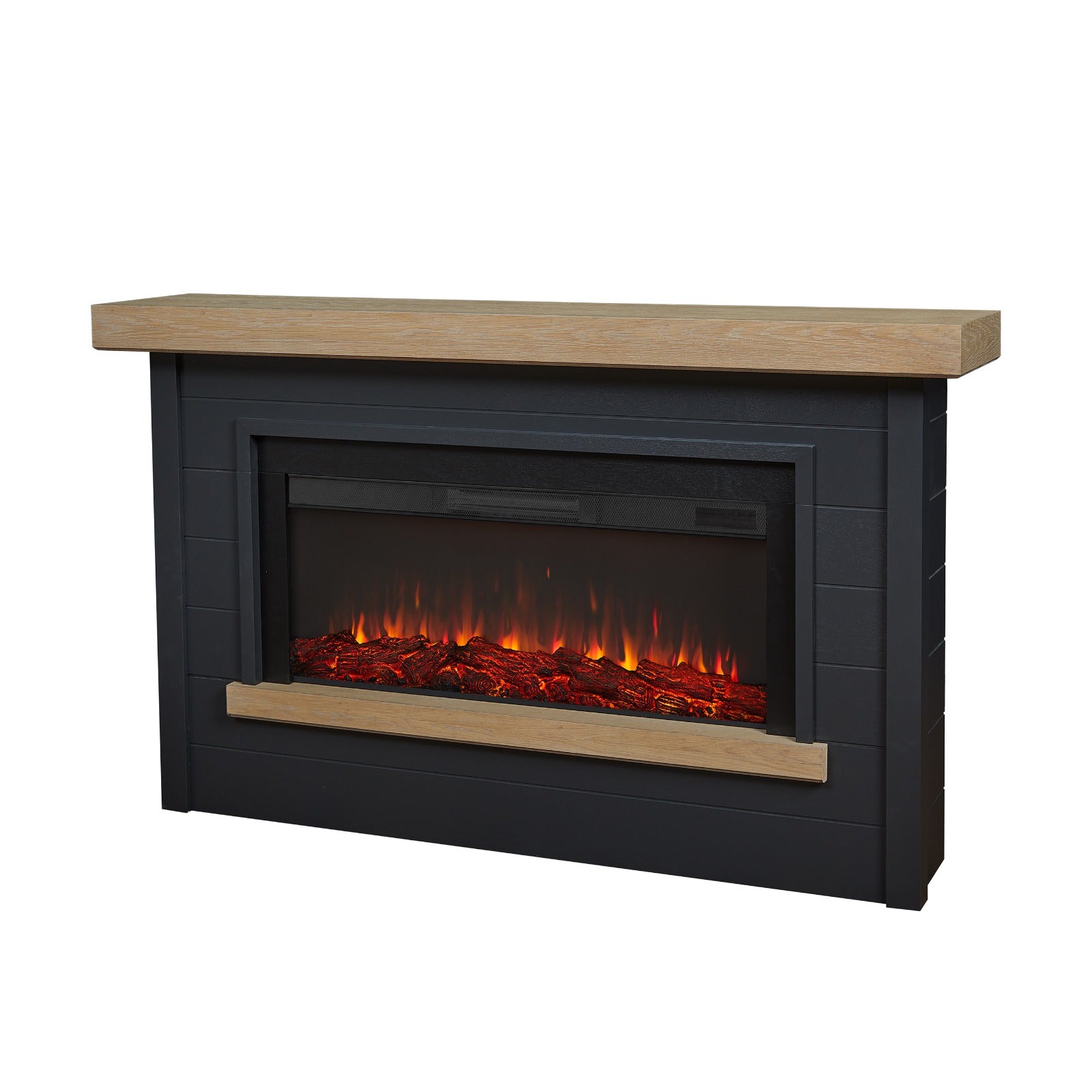 Bernice Landscape Electric Fireplace - Real Flame