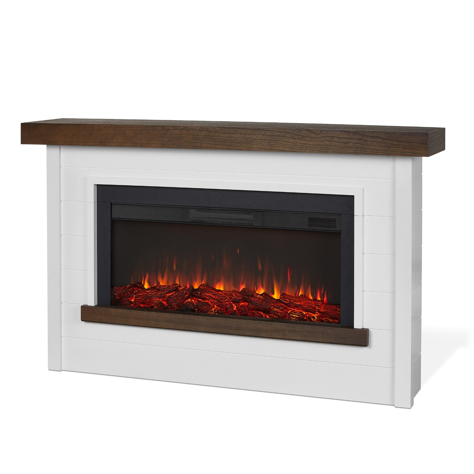 Bernice Landscape Electric Fireplace - Real Flame