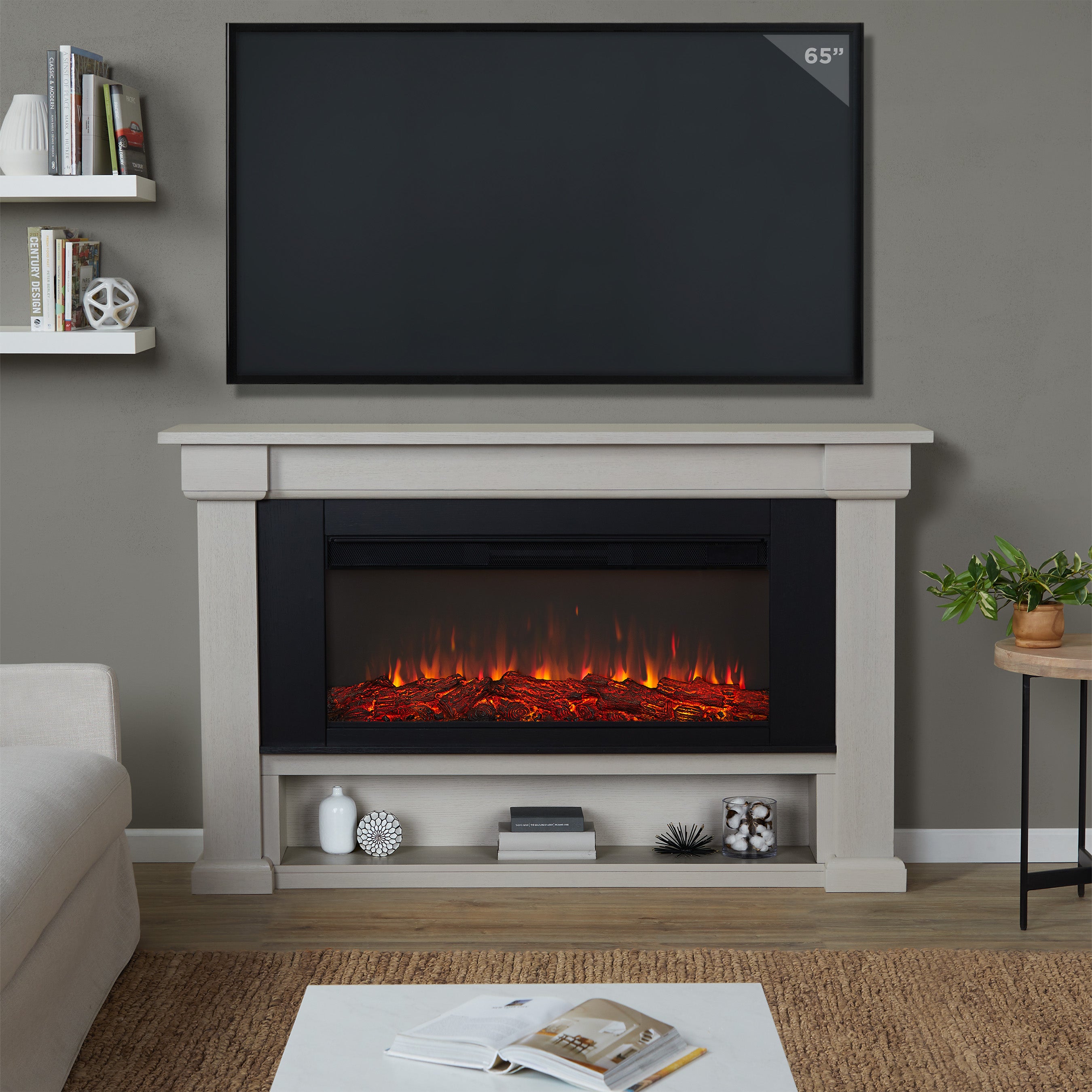 Bristow Landscape Electric Fireplace - Real Flame®