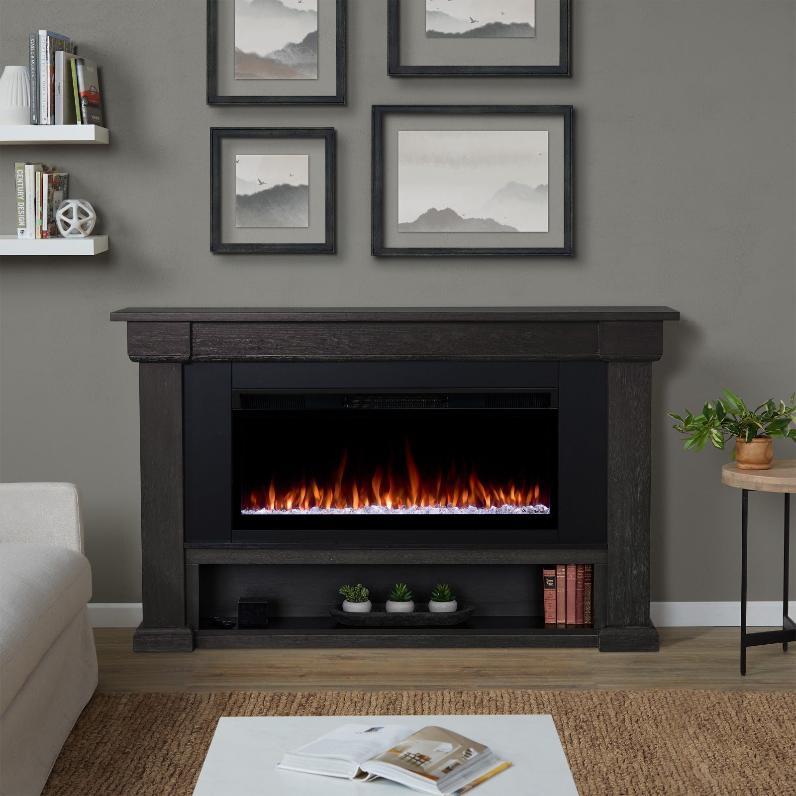 Bristow SMART Landscape Electric Fireplace - Real Flame