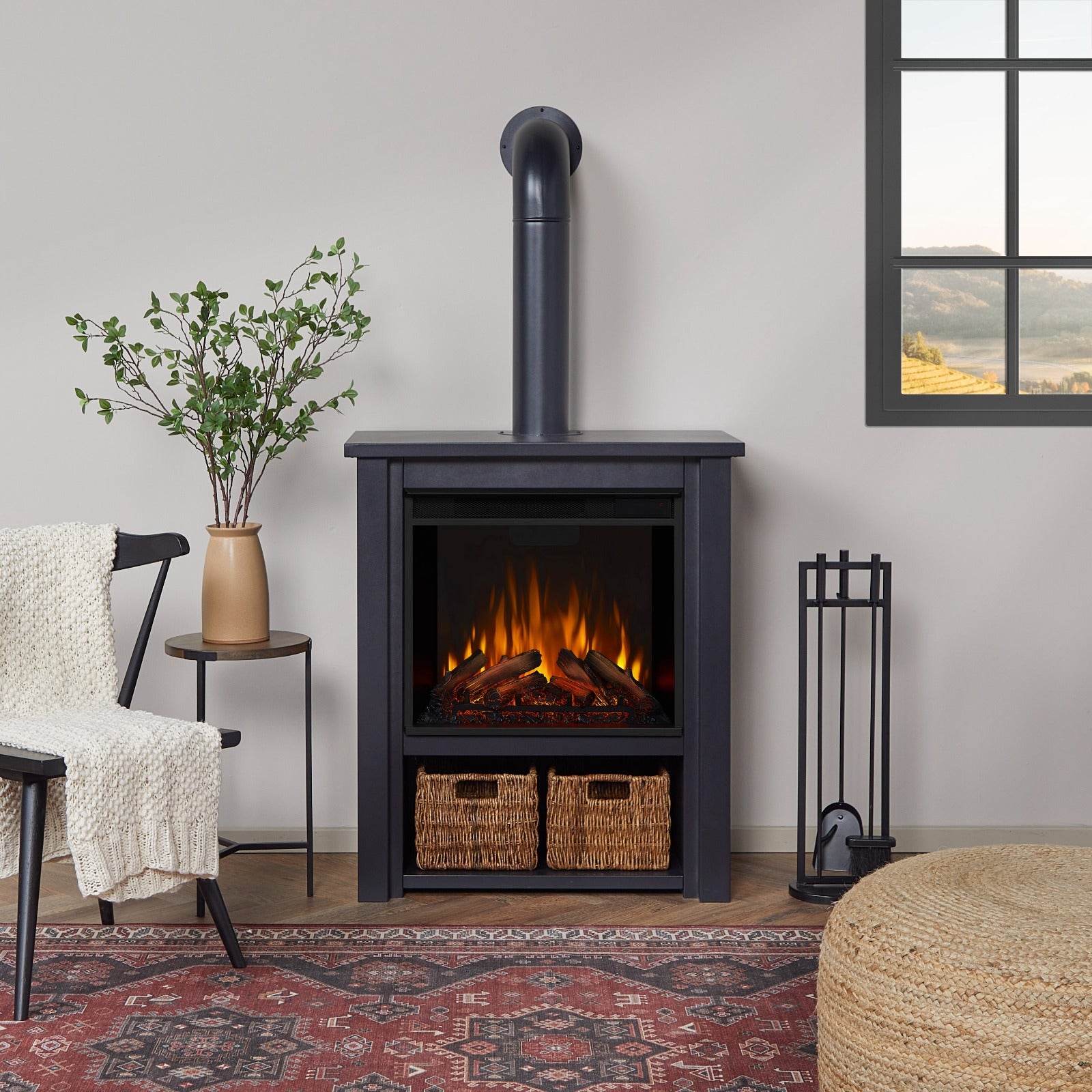 Hollis Electric Fireplace - Real Flame