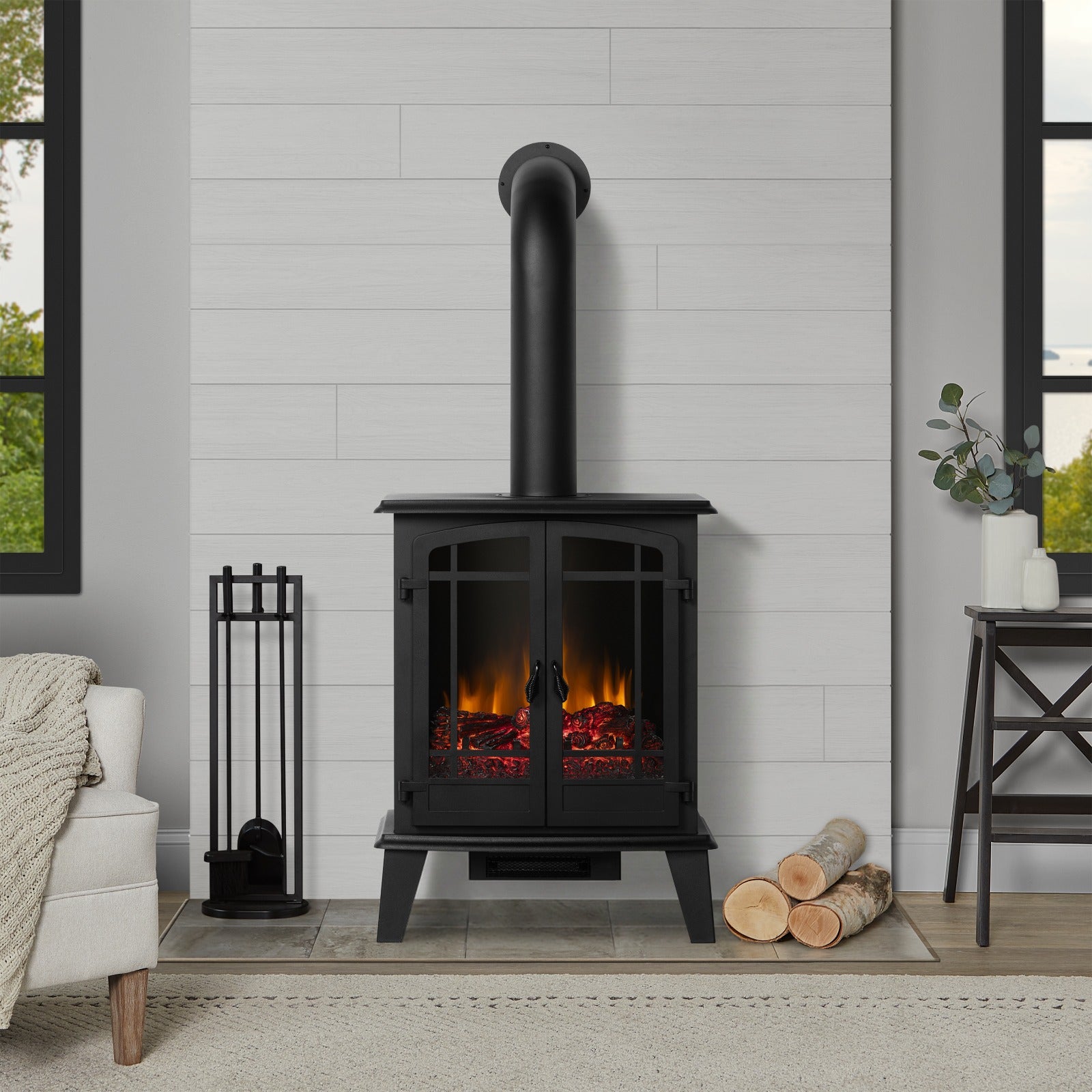 Foster Electric Fireplace - Real Flame