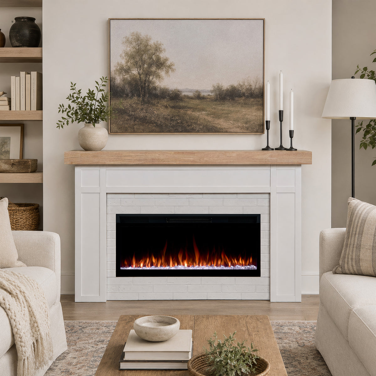 Cravenhall SMART Landscape Electric Fireplace - Real Flame