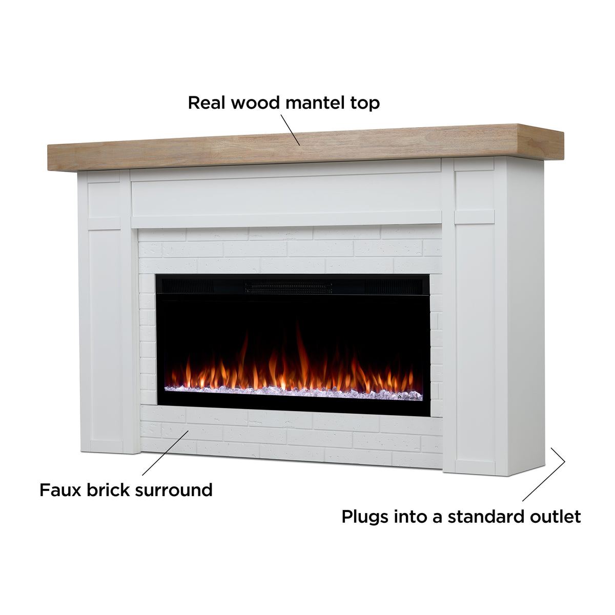Cravenhall SMART Landscape Electric Fireplace - Real Flame