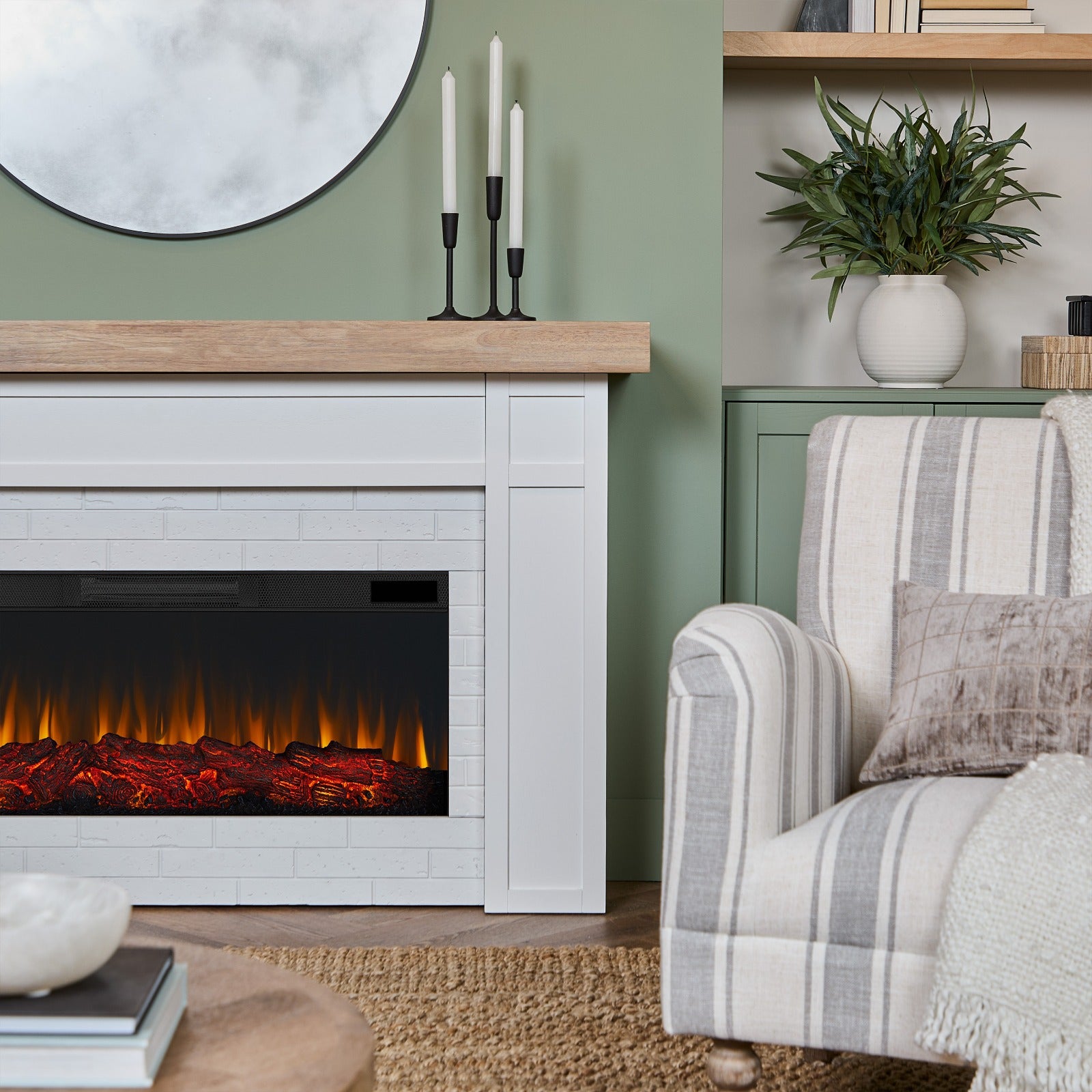 Cravenhall Landscape Electric Fireplace - Real Flame®