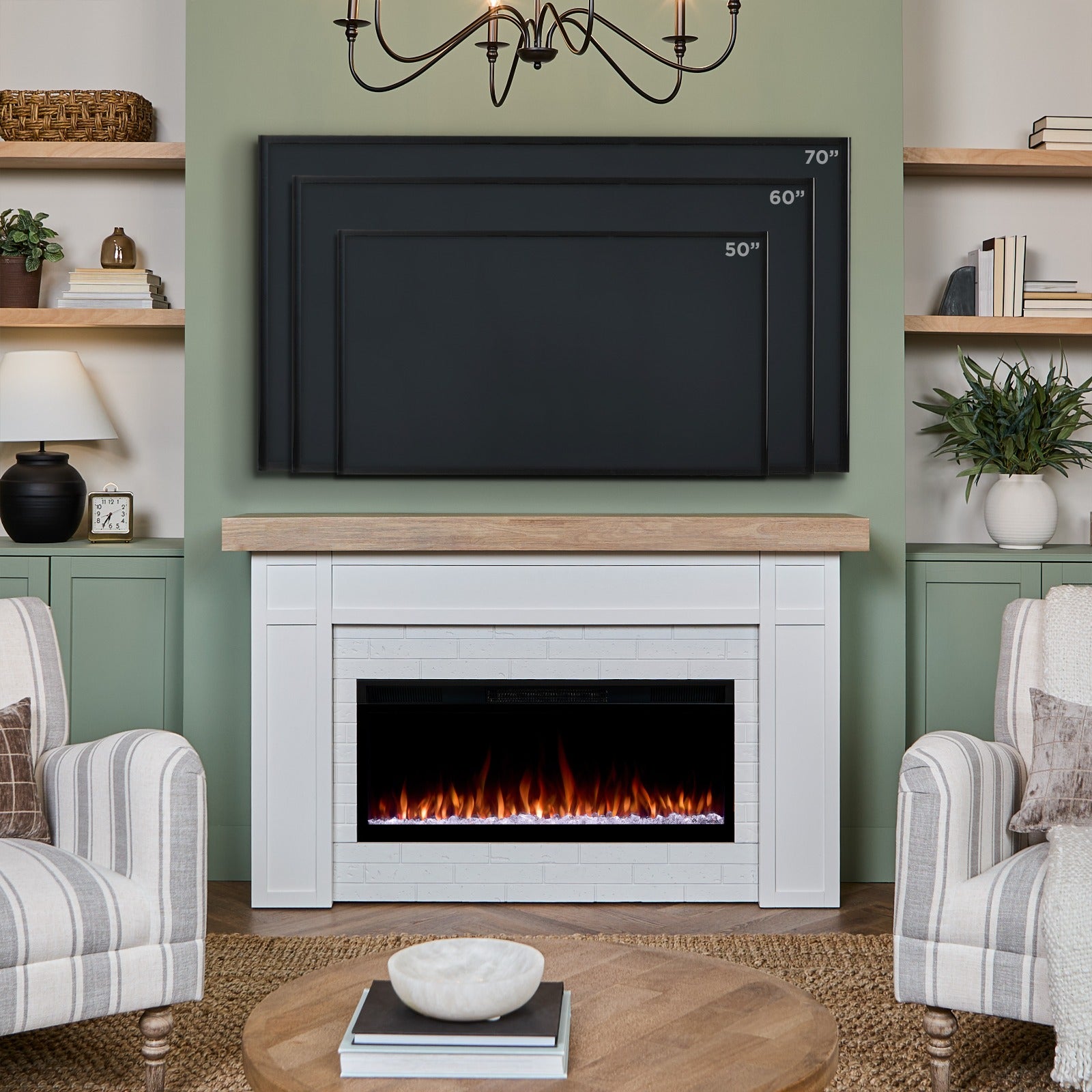 Cravenhall SMART Landscape Electric Fireplace - Real Flame