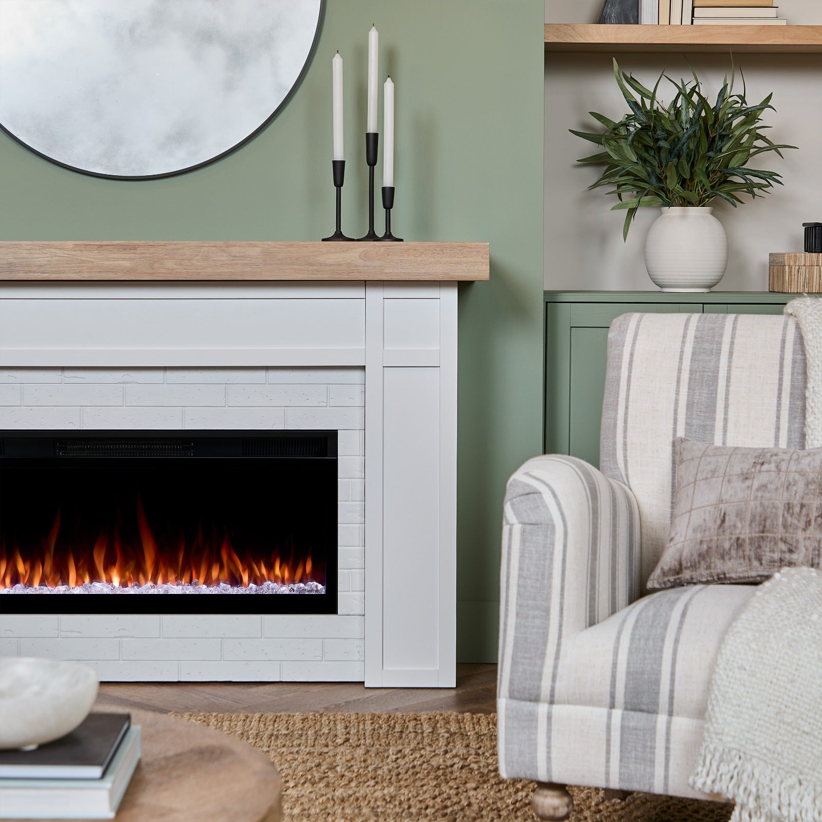 Cravenhall SMART Landscape Electric Fireplace - Real Flame