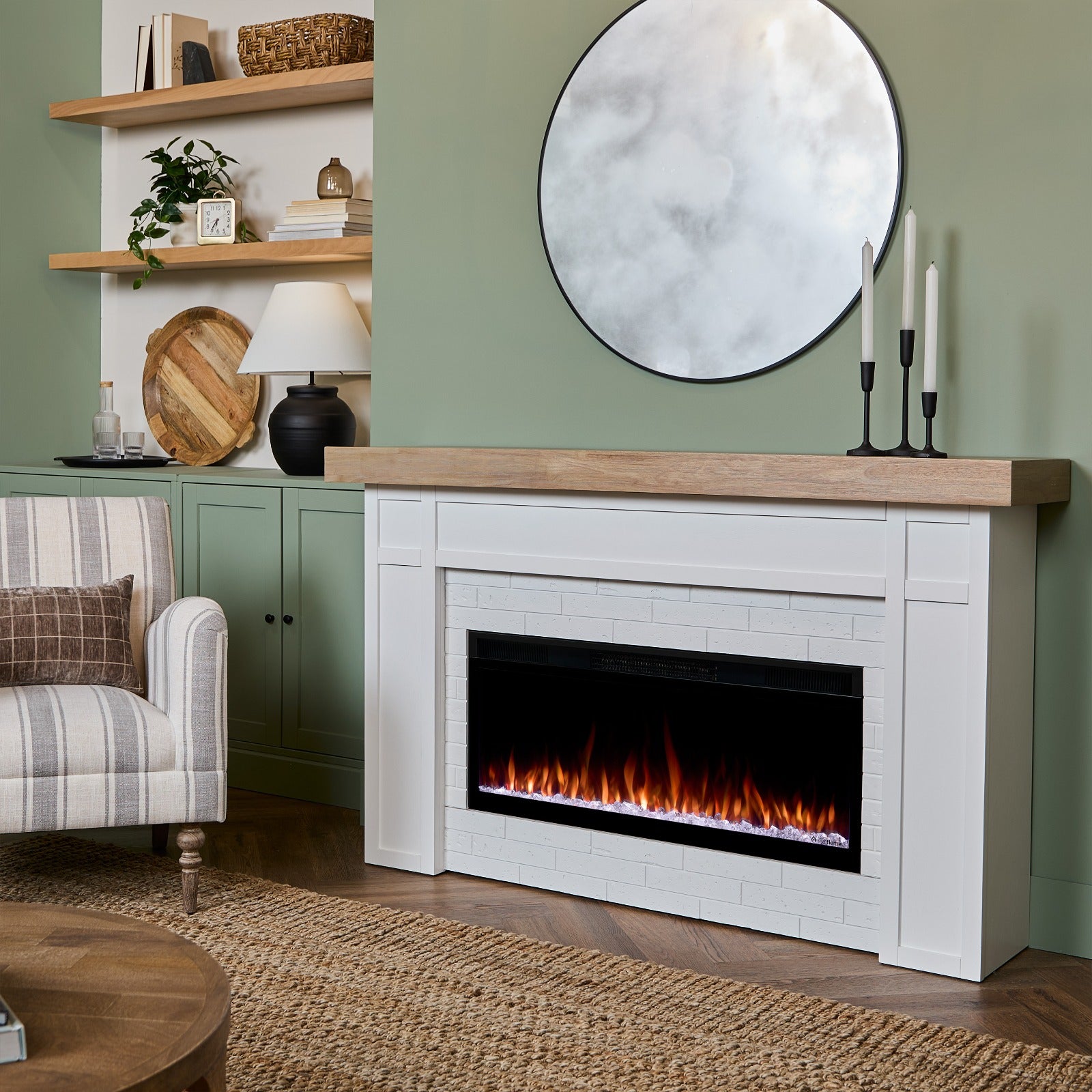 Cravenhall SMART Landscape Electric Fireplace - Real Flame