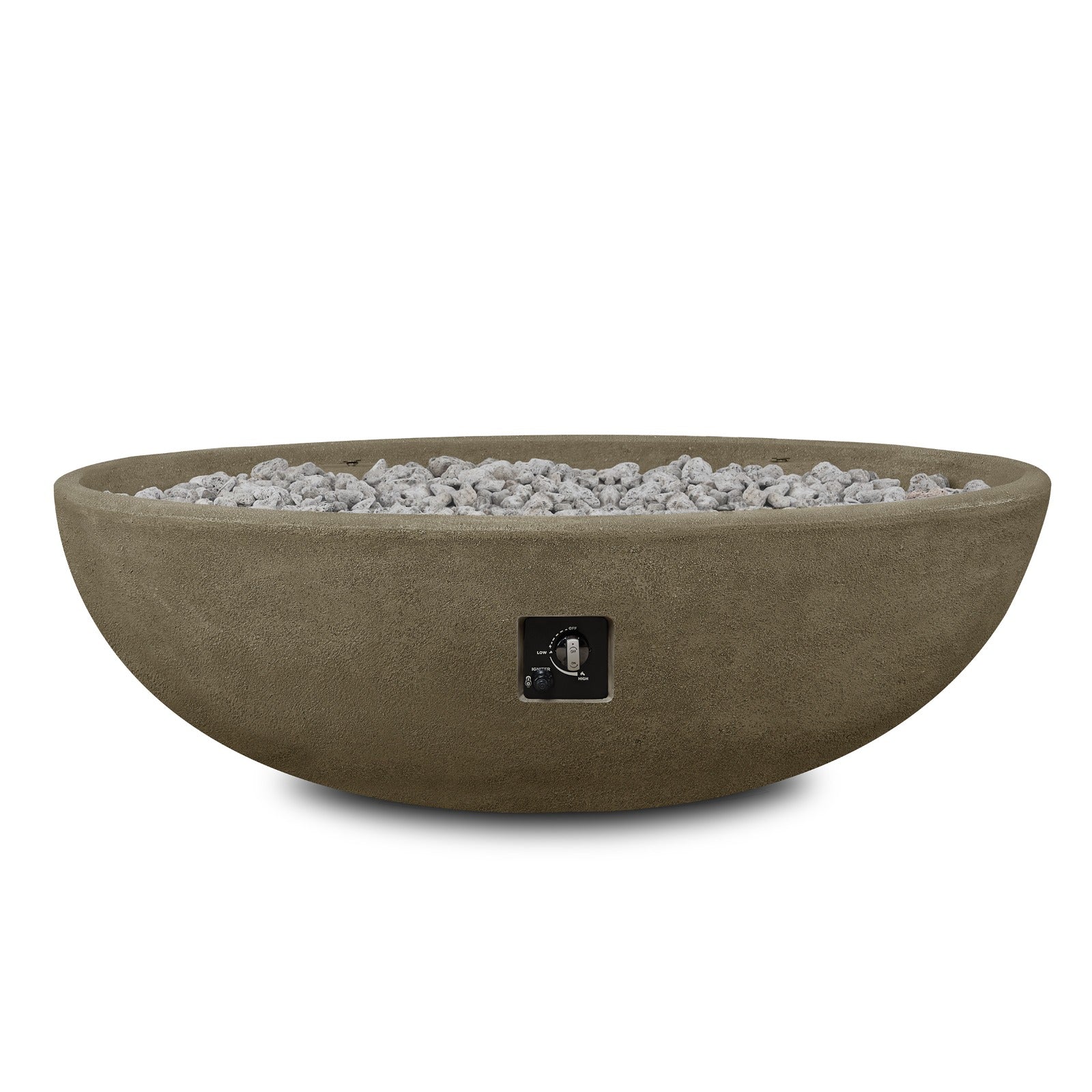 Riverside 48" Oval Propane Fire Pit Bowl - Real Flame