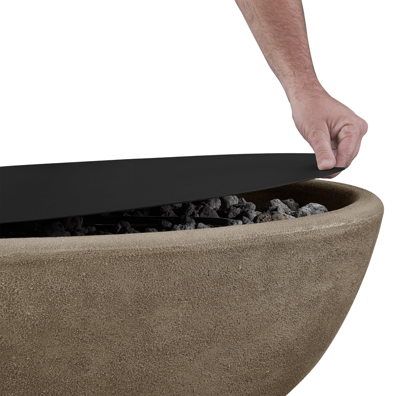 Riverside Oval Steel Burner Lid - Real Flame
