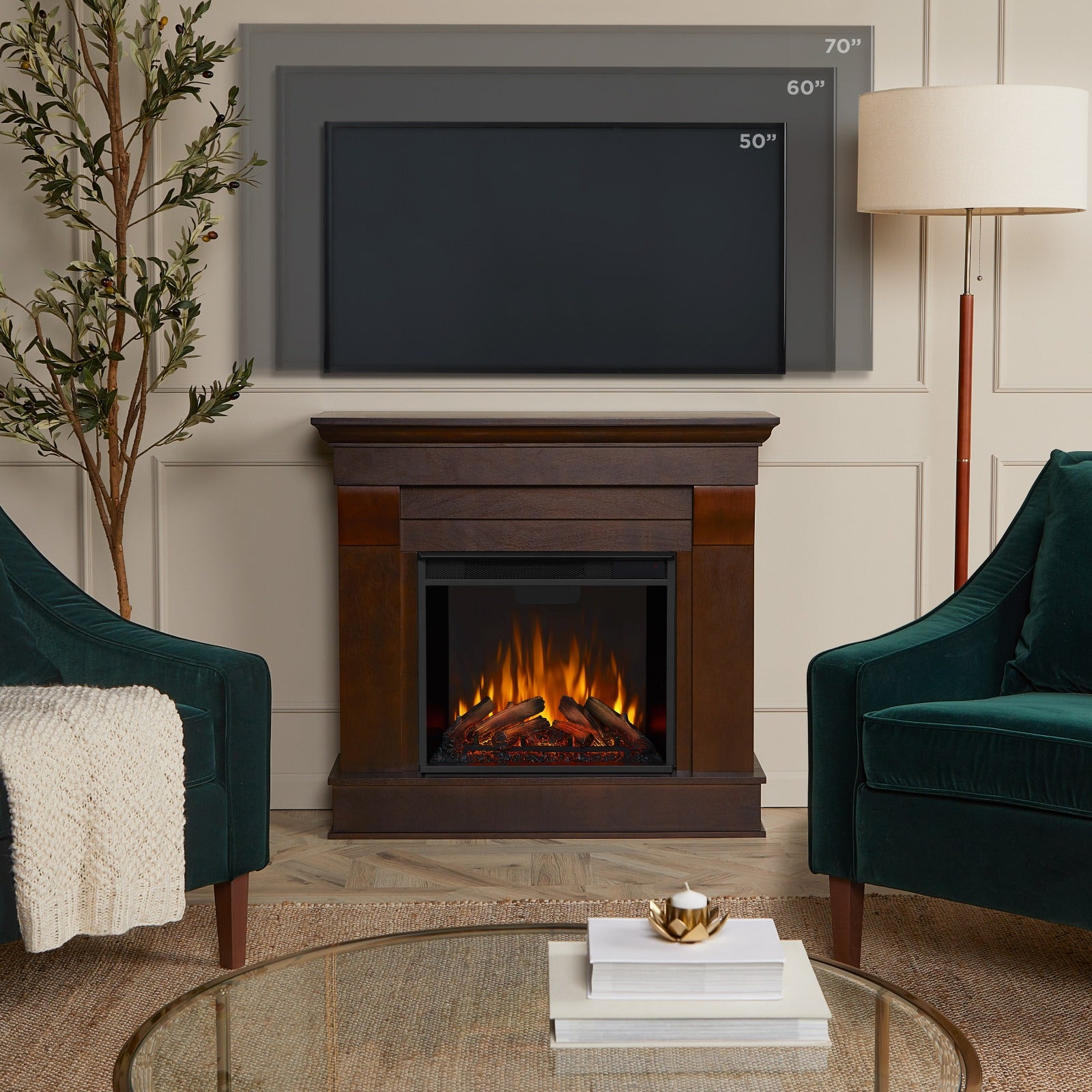 Chateau Electric Fireplace - Real Flame