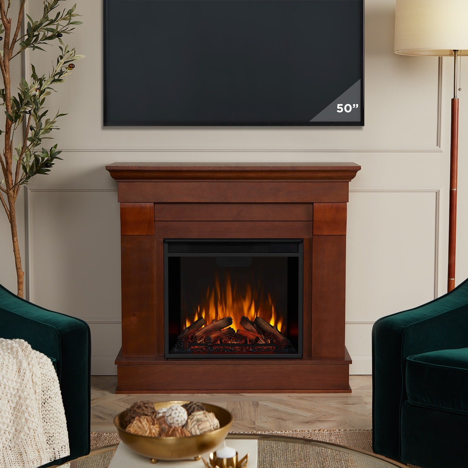 Chateau Electric Fireplace - Real Flame
