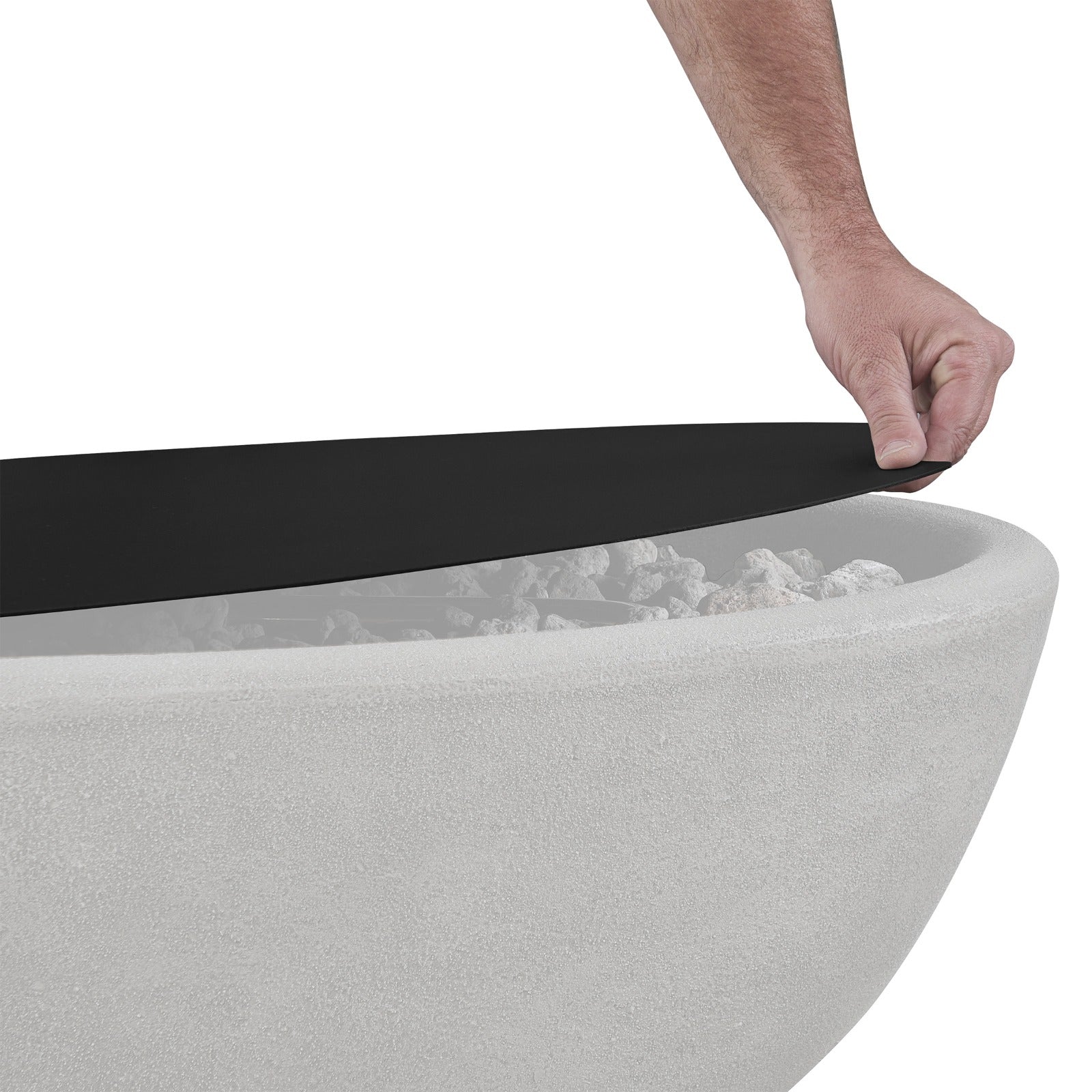 Riverside Large Oval Steel Burner Lid - Real Flame