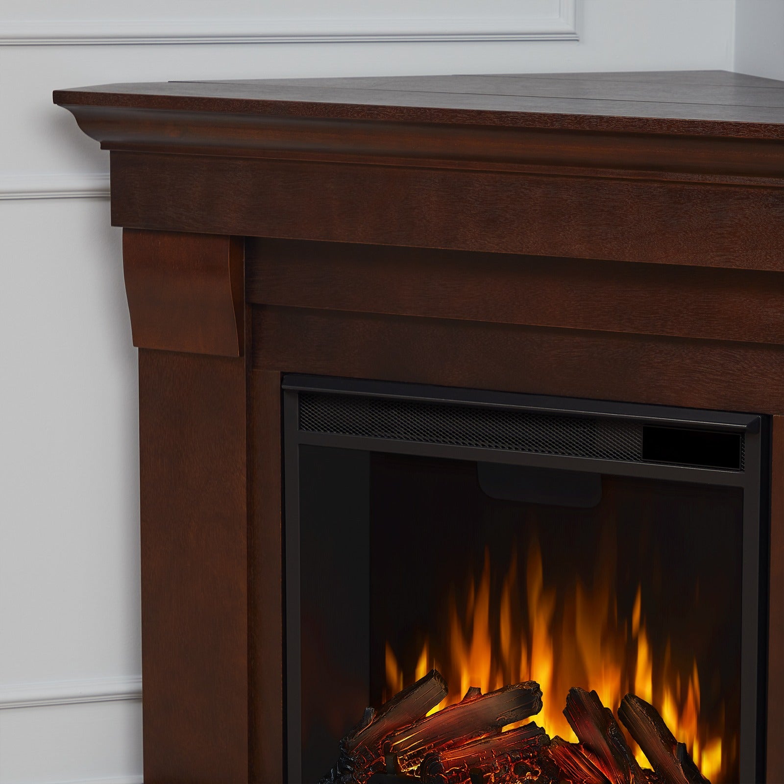 Chateau Corner Electric Fireplace - Real Flame