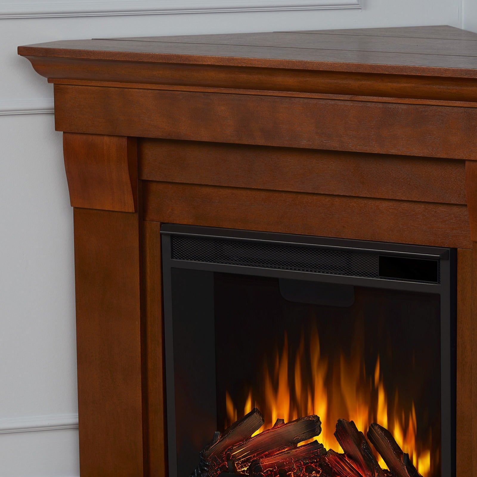 Chateau Corner Electric Fireplace - Real Flame