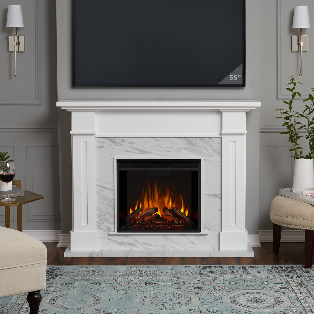 Kipling Electric Fireplace - Real Flame