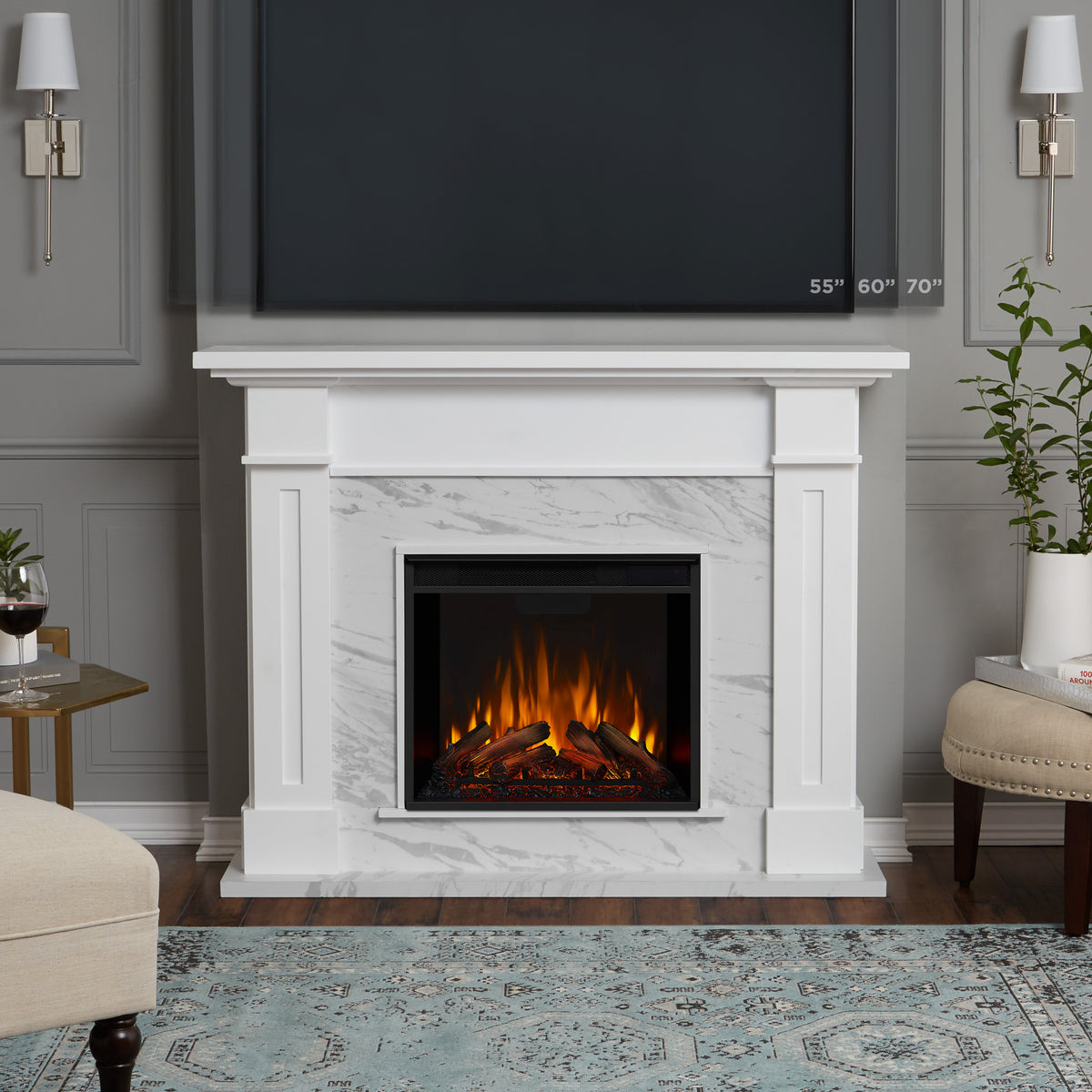 Kipling Electric Fireplace - Real Flame