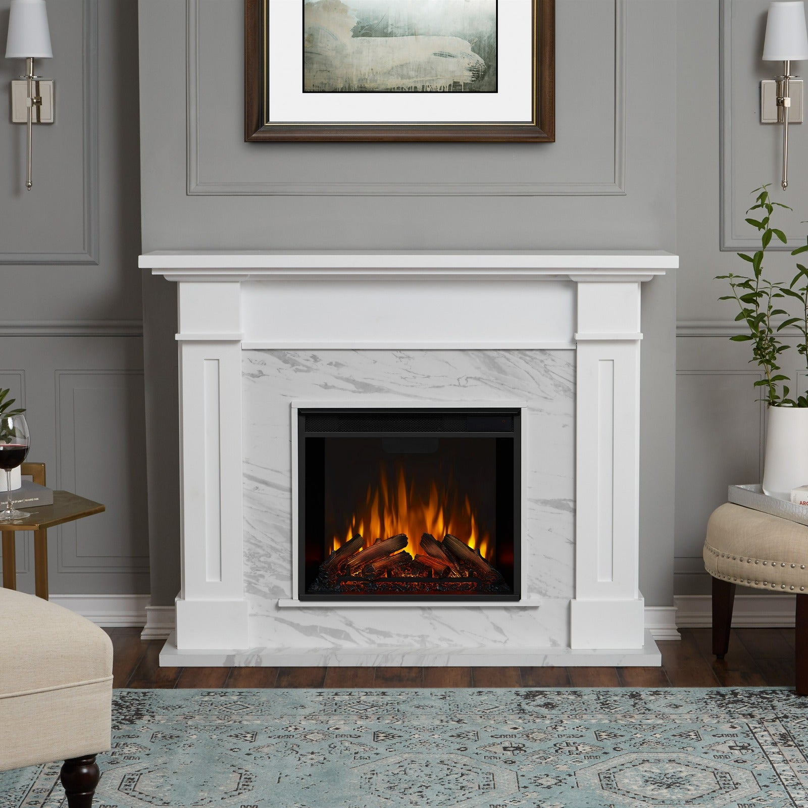 Kipling Electric Fireplace - Real Flame