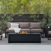 Keenan 52" Rectangle Propane Fire Pit Table - Real Flame