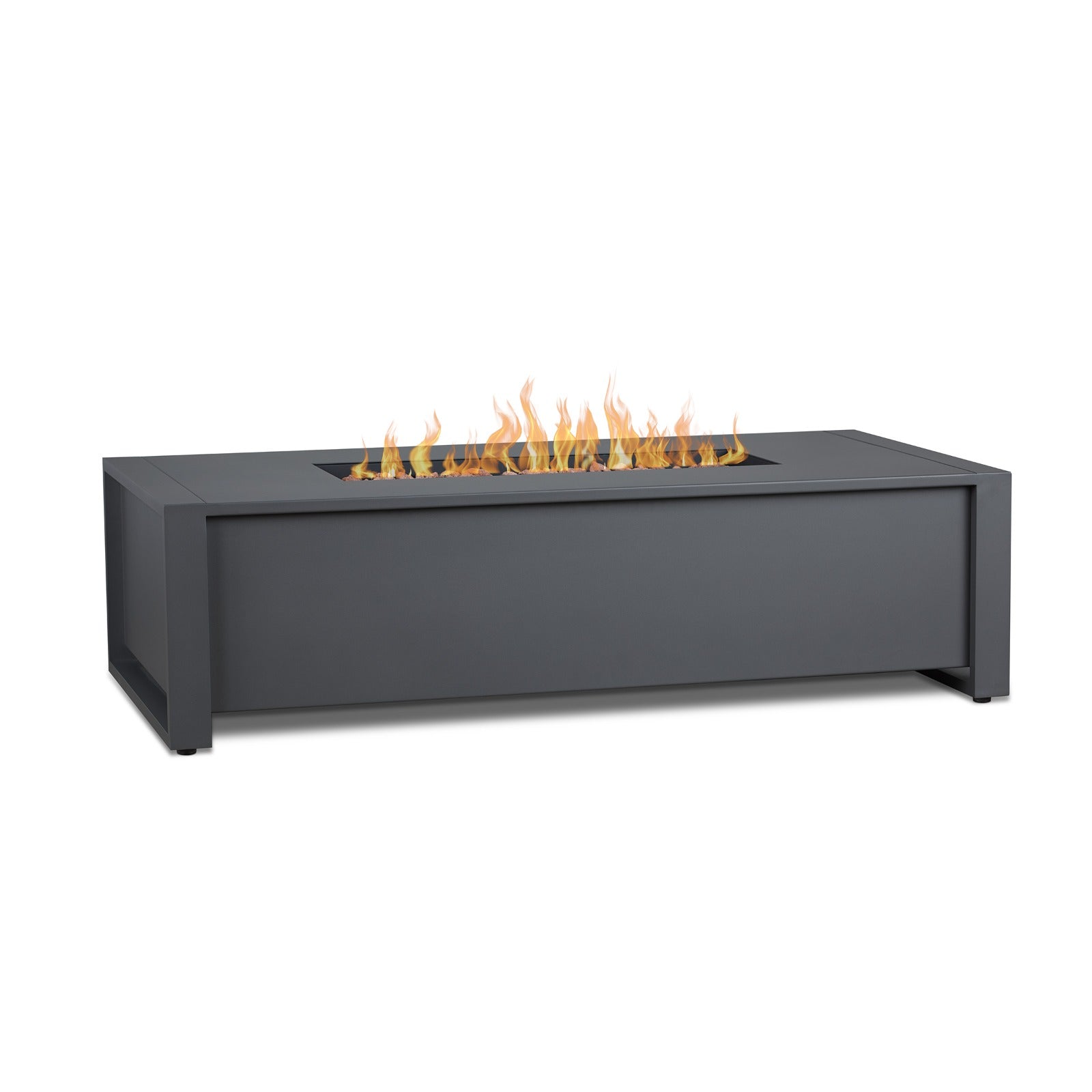Keenan 52" Rectangle Propane Fire Pit Table - Real Flame