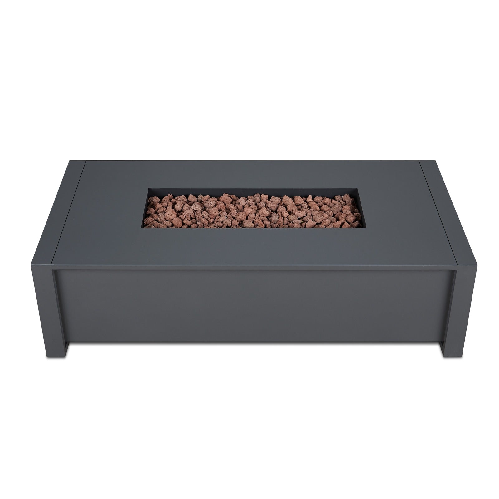 Keenan 52" Rectangle Propane Fire Pit Table - Real Flame