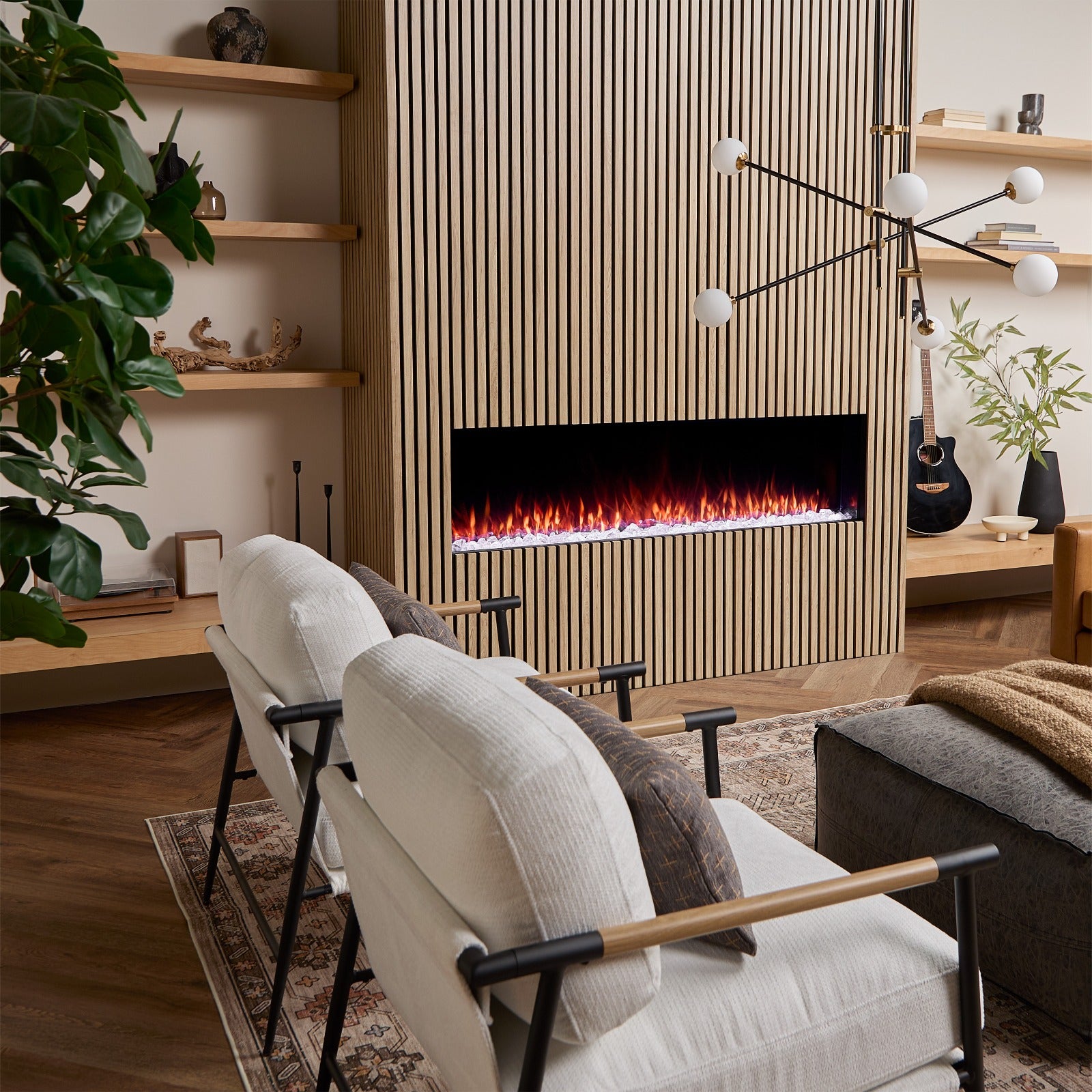 Real Flame® 64" 3 - Sided SMART Electric Fireplace Insert - Real Flame