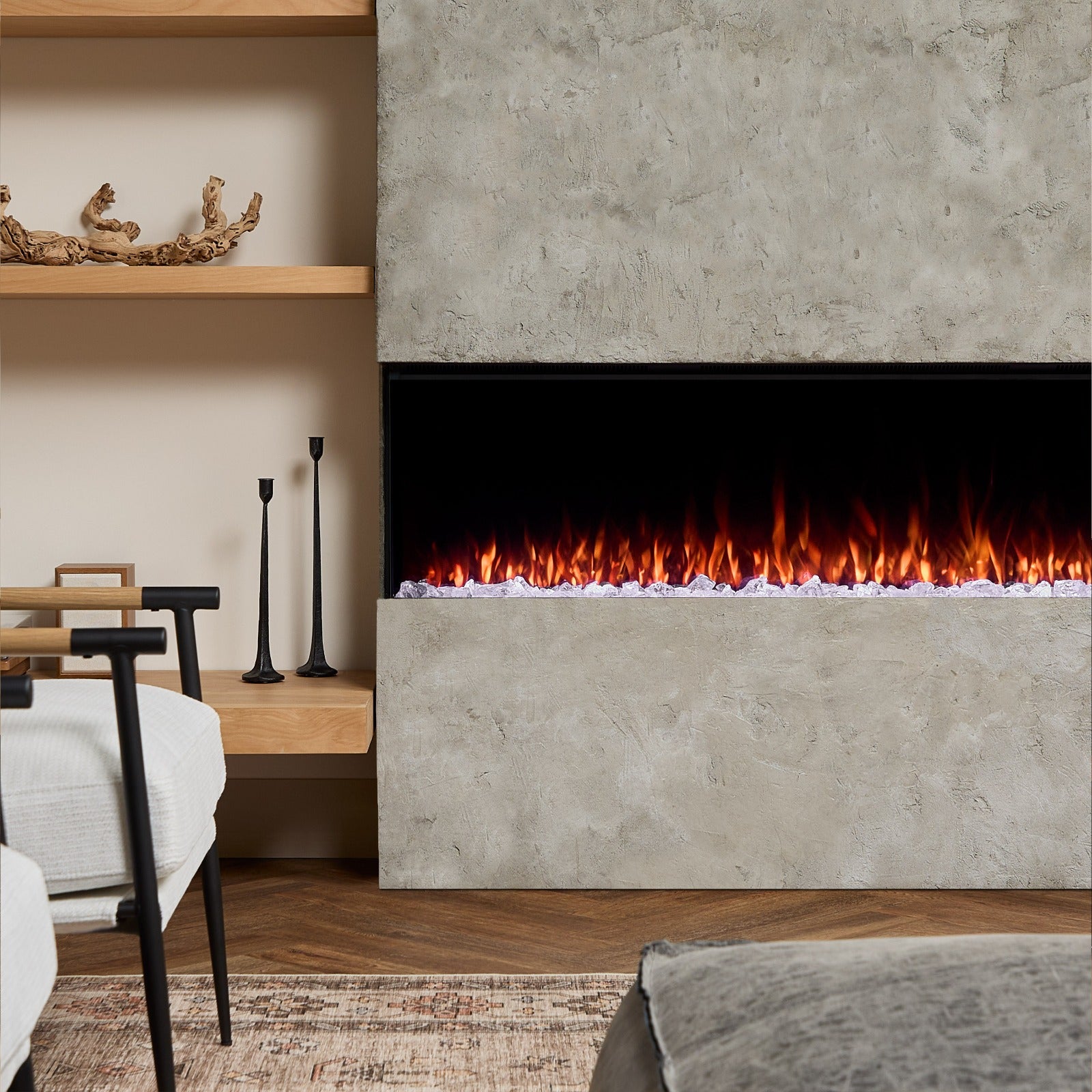 Real Flame® 64" 3 - Sided SMART Electric Fireplace Insert - Real Flame