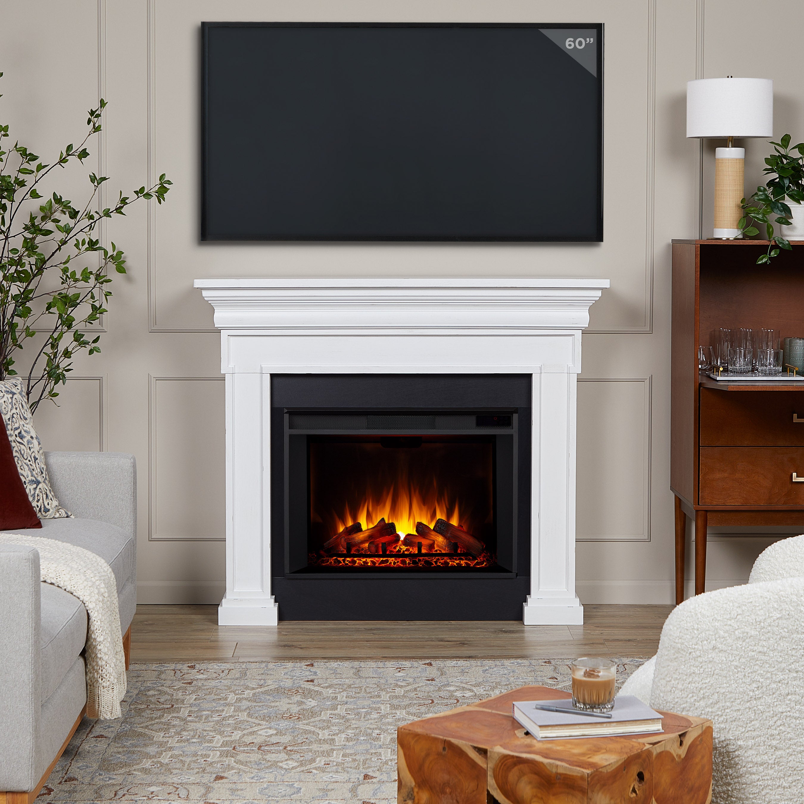 Emerson Grand Electric Fireplace - Real Flame