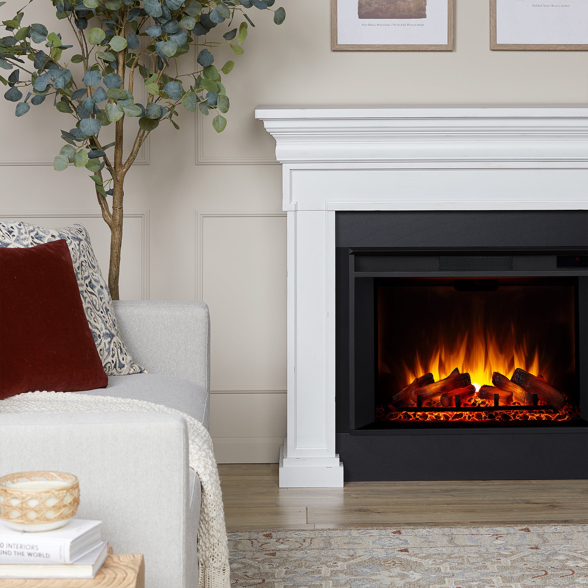 Emerson Grand Electric Fireplace - Real Flame