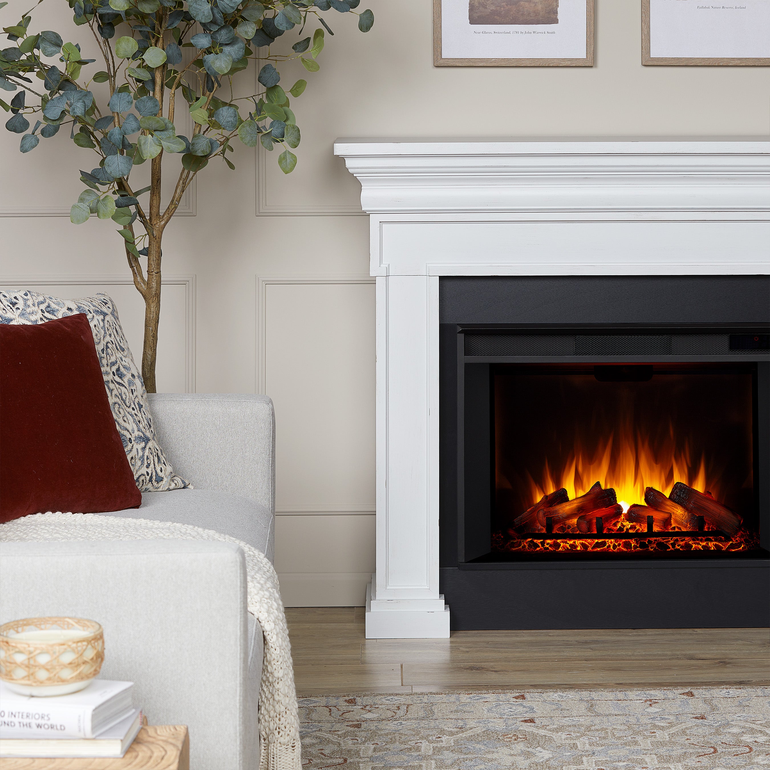 Emerson Grand Electric Fireplace - Real Flame