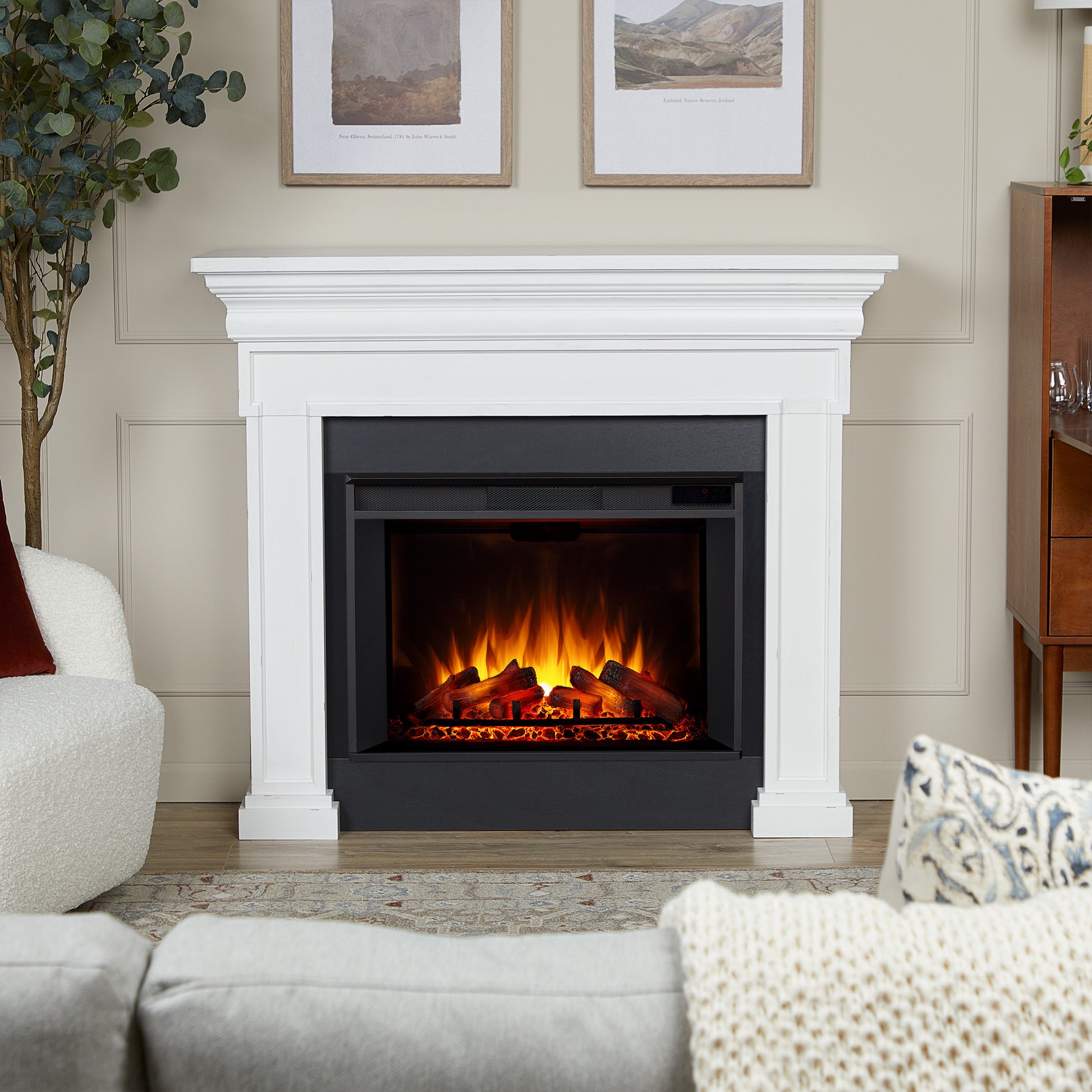Emerson Grand Electric Fireplace - Real Flame