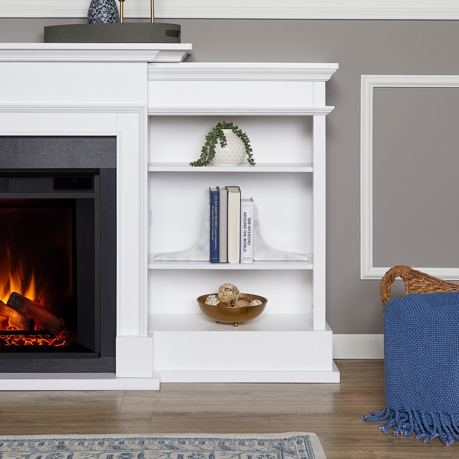 Ashton Grand Electric Fireplace TV Stand - Real Flame
