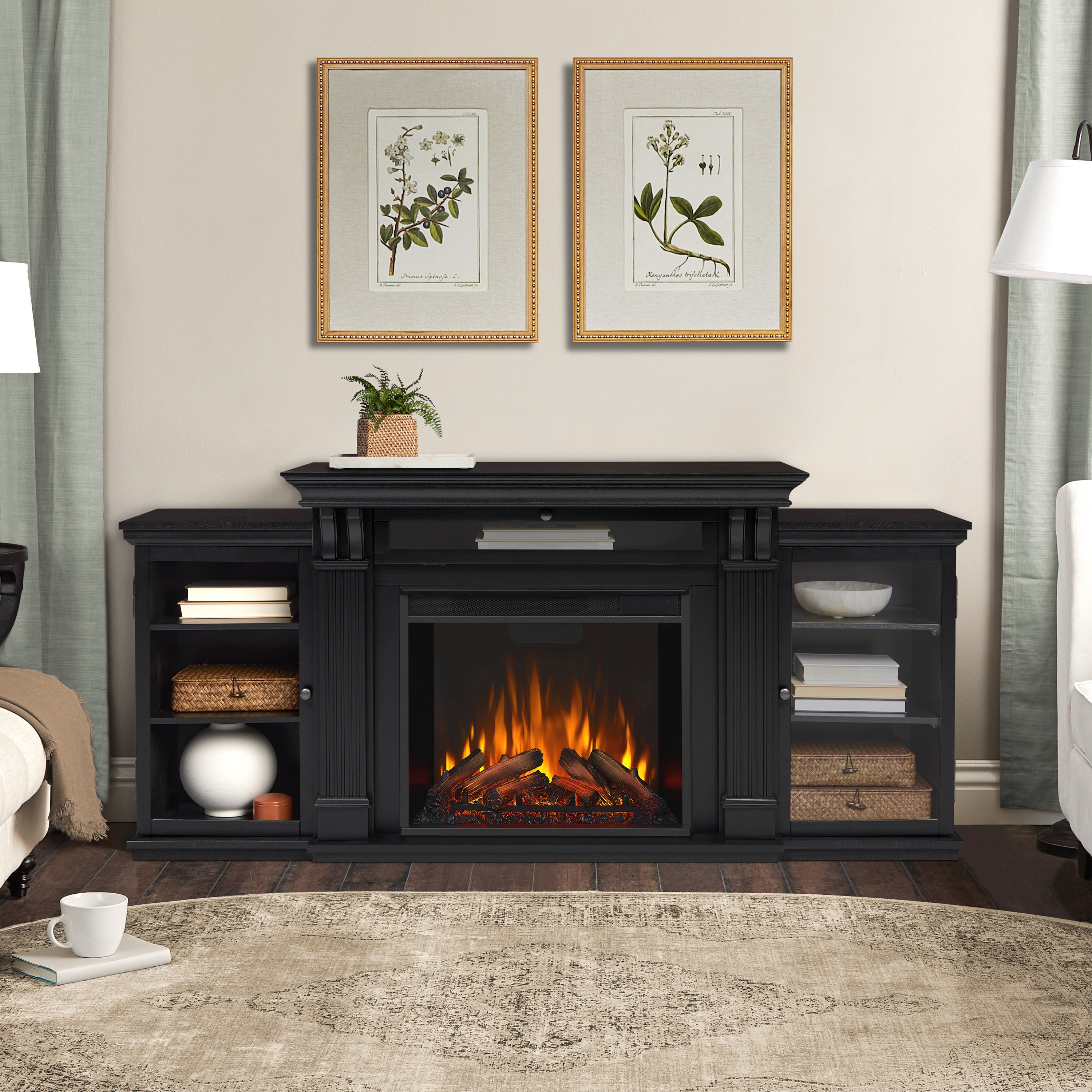 Calie Electric Fireplace TV Stand - Real Flame