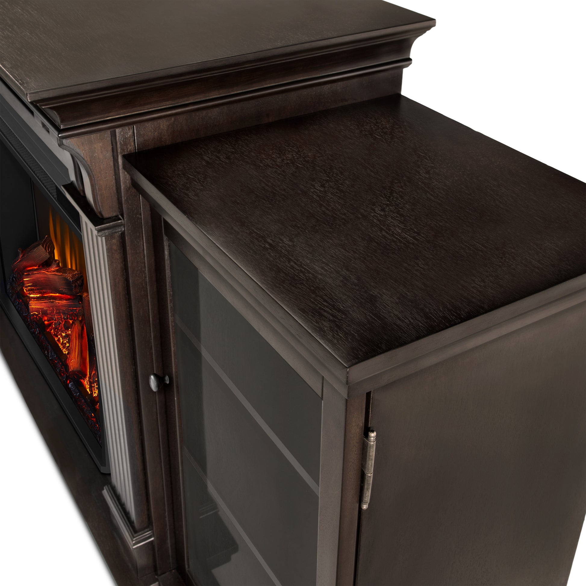 Calie Electric Fireplace TV Stand - Real Flame