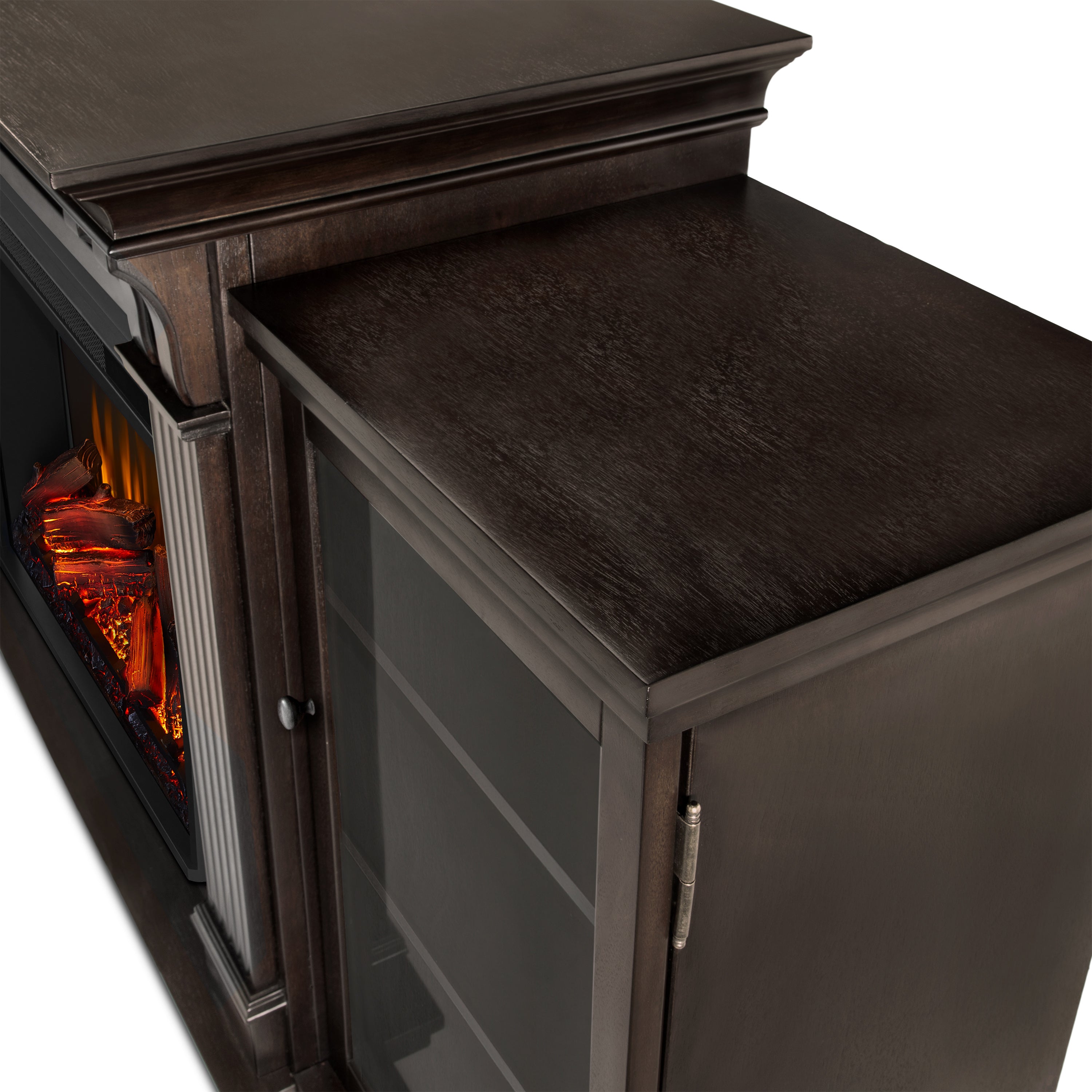 Calie Electric Fireplace TV Stand - Real Flame