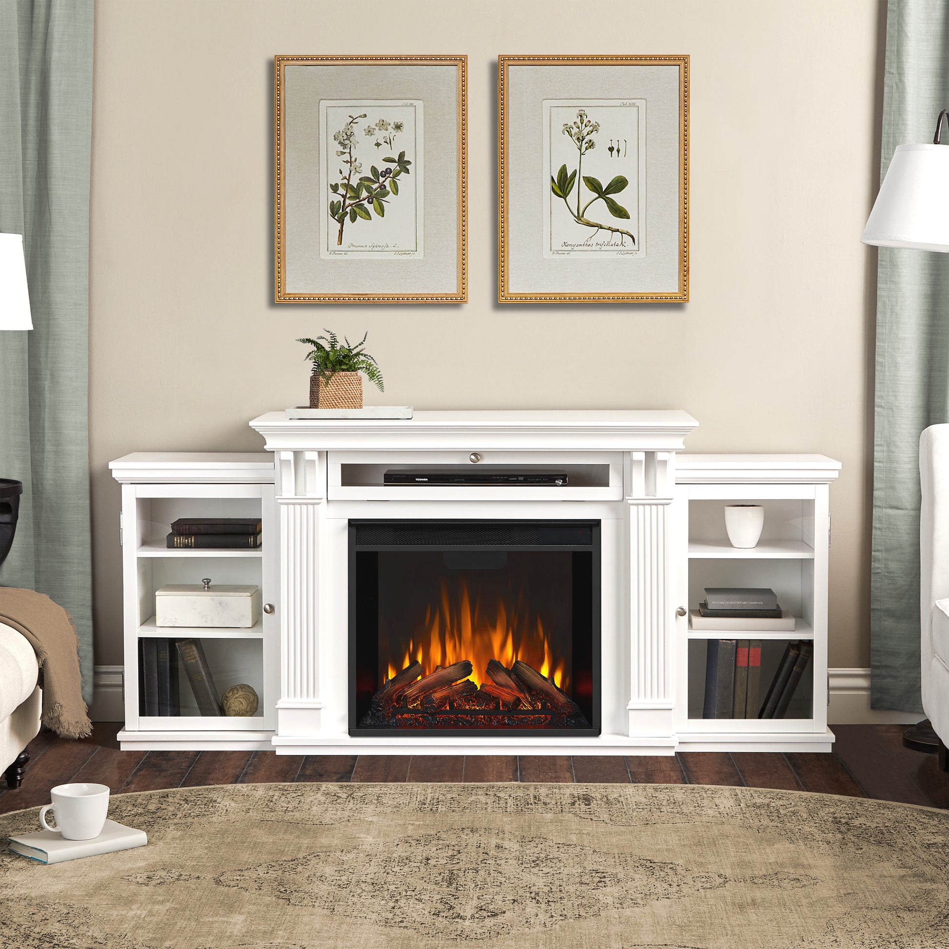 Calie Electric Fireplace TV Stand - Real Flame