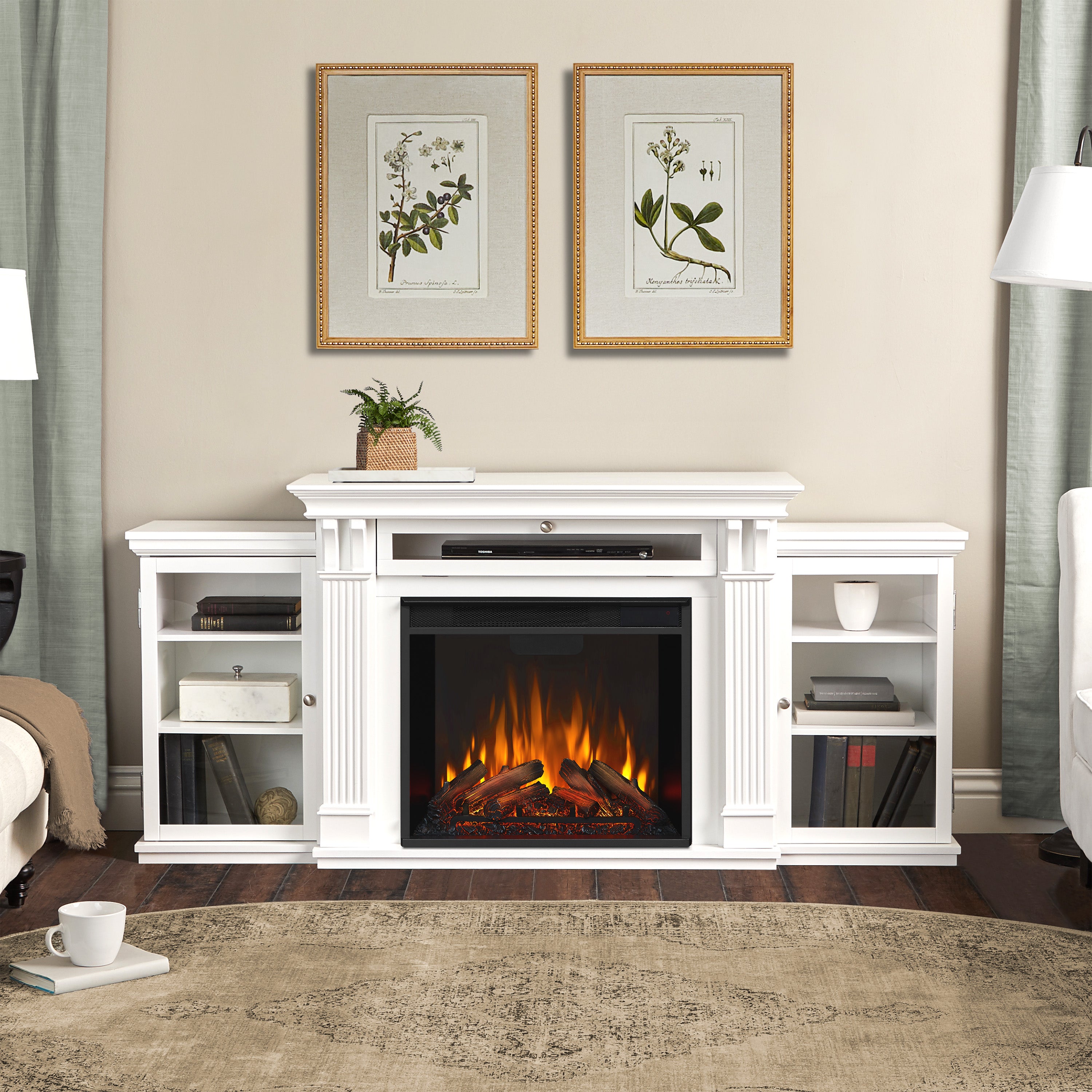 Calie Electric Fireplace TV Stand - Real Flame