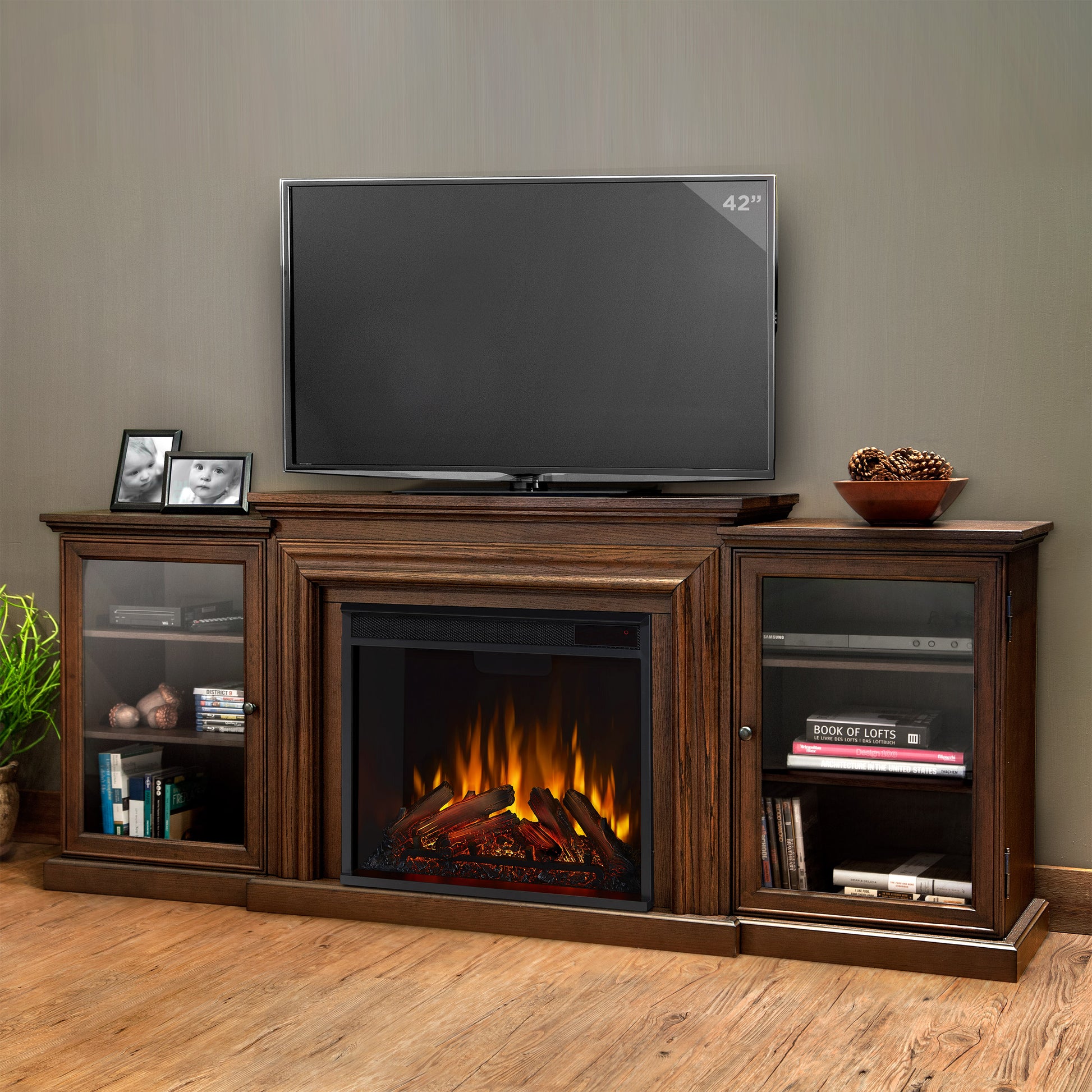 Frederick Electric Fireplace TV Stand - Real Flame