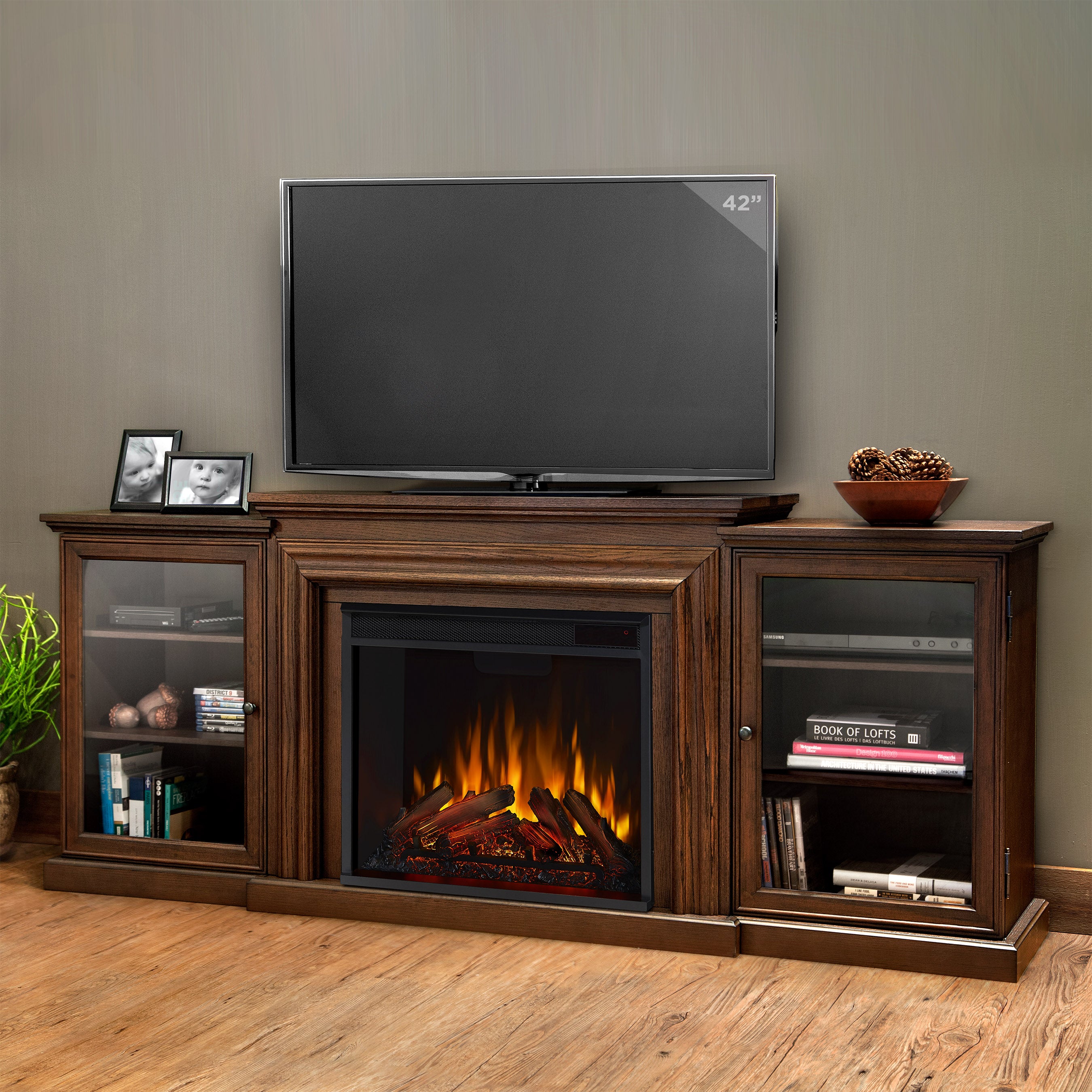 Frederick Electric Fireplace TV Stand - Real Flame