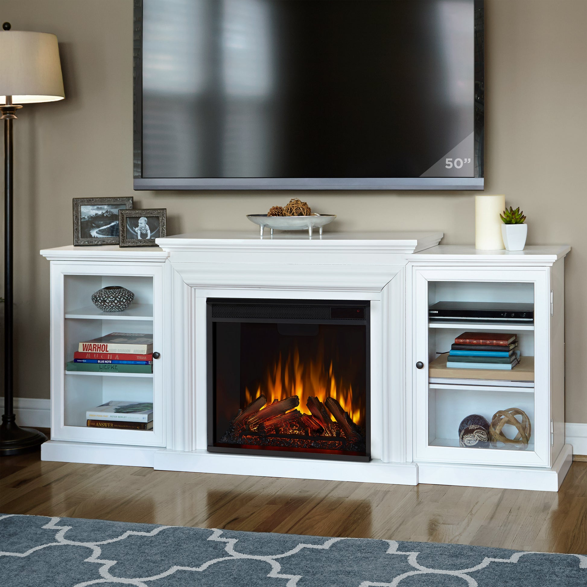 Frederick Electric Fireplace TV Stand - Real Flame
