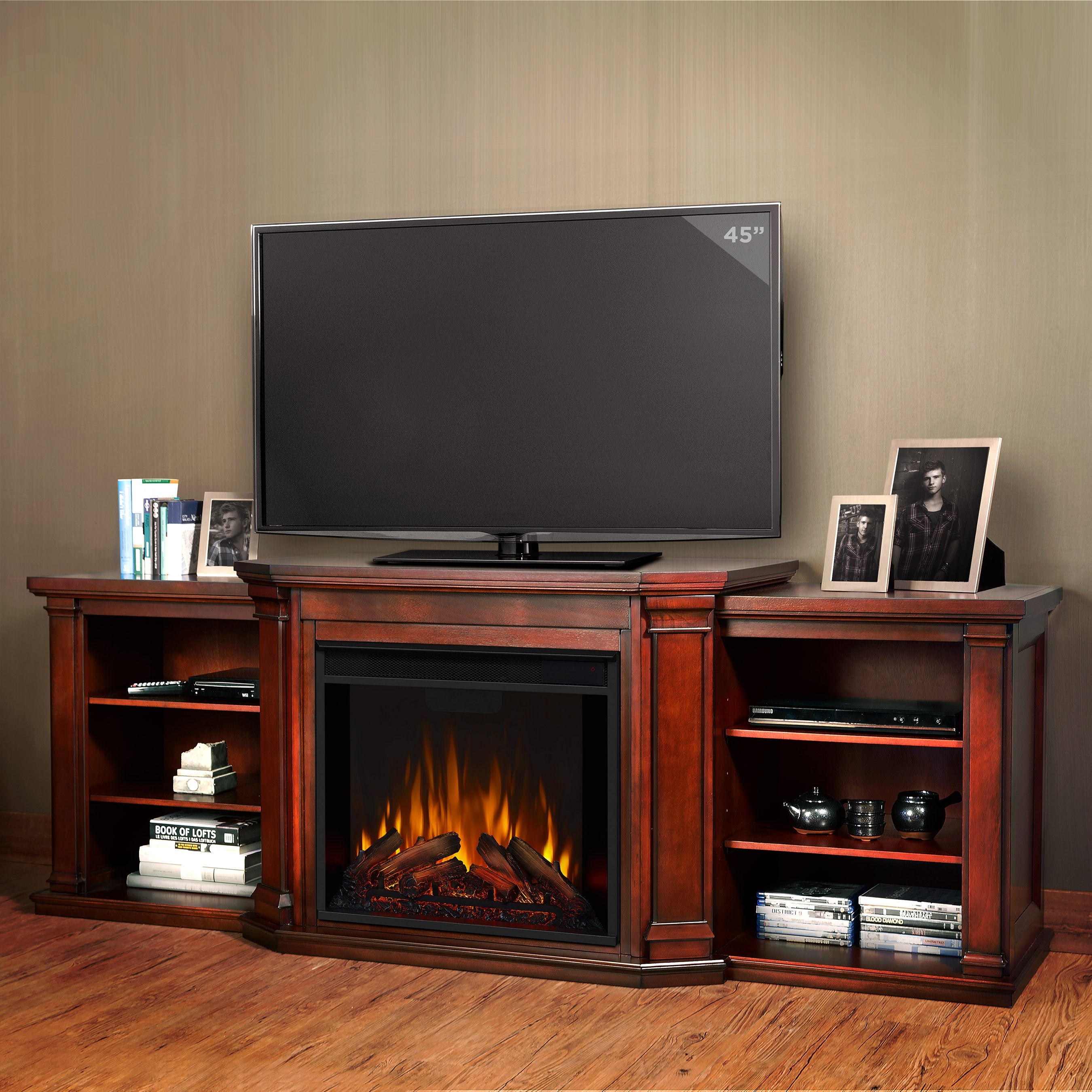 Valmont Electric Fireplace TV Stand - Real Flame