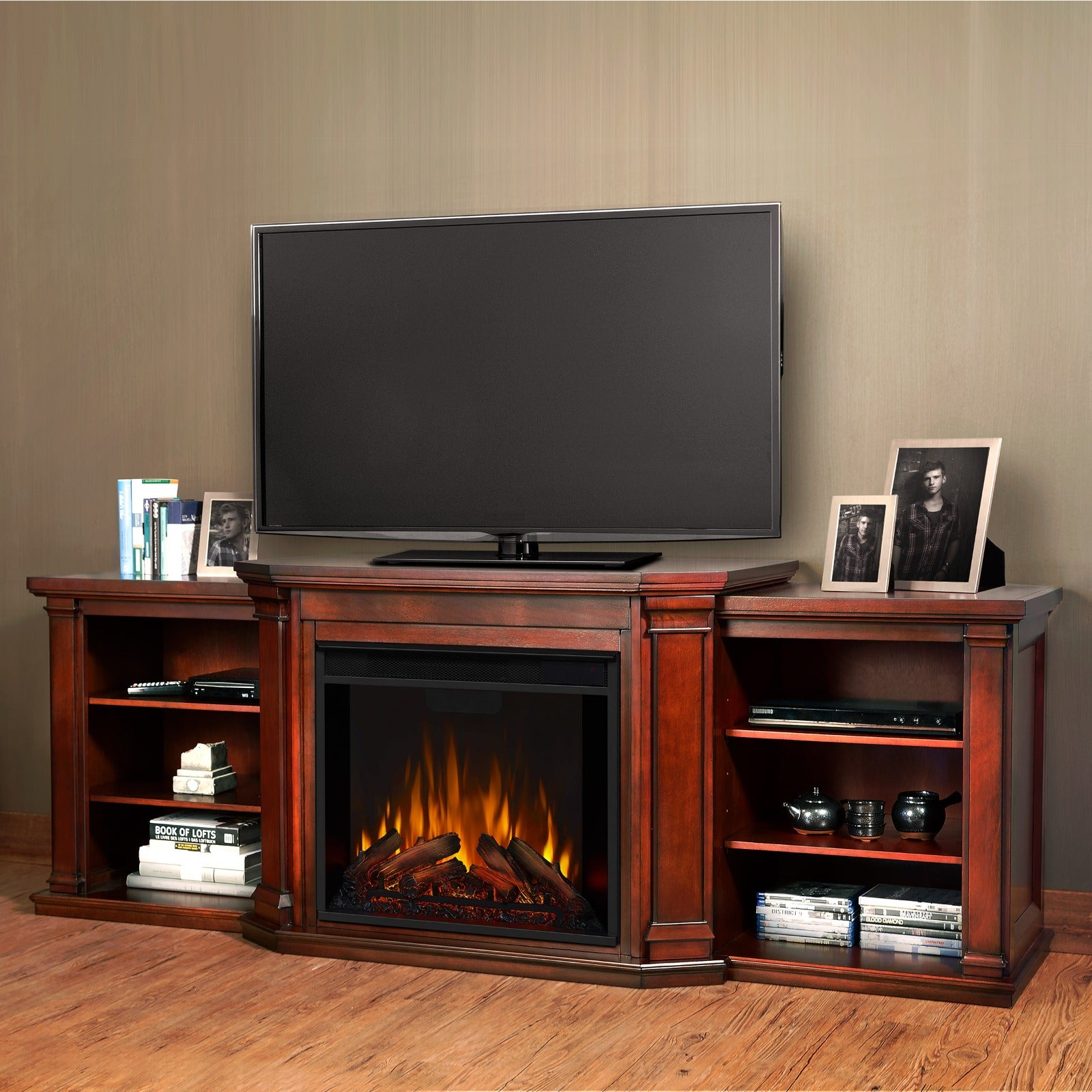Valmont Electric Fireplace TV Stand - Real Flame