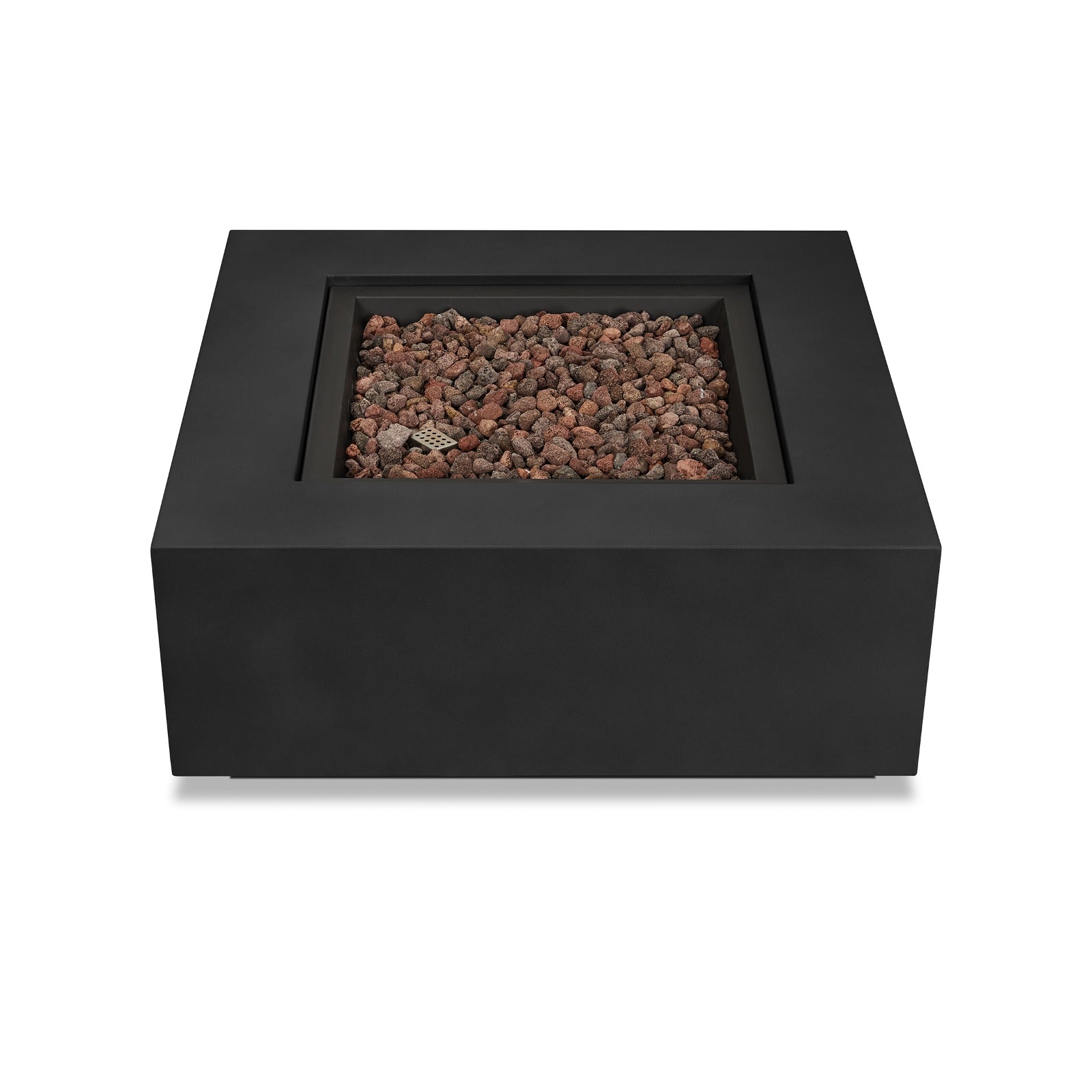 Aegean Square Propane or Natural Gas Fire Pit Table - Real Flame