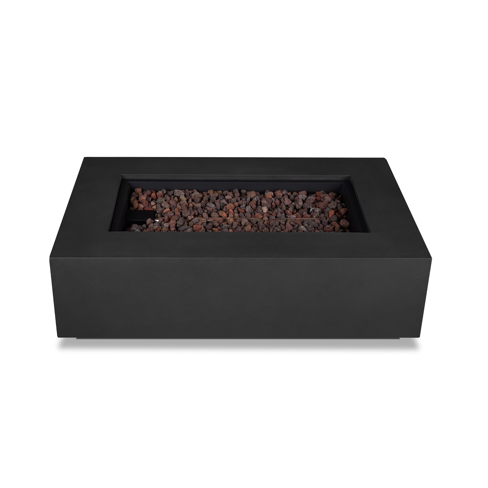 Aegean 50" Rectangle Propane or Natural Gas Fire Pit Table - Real Flame