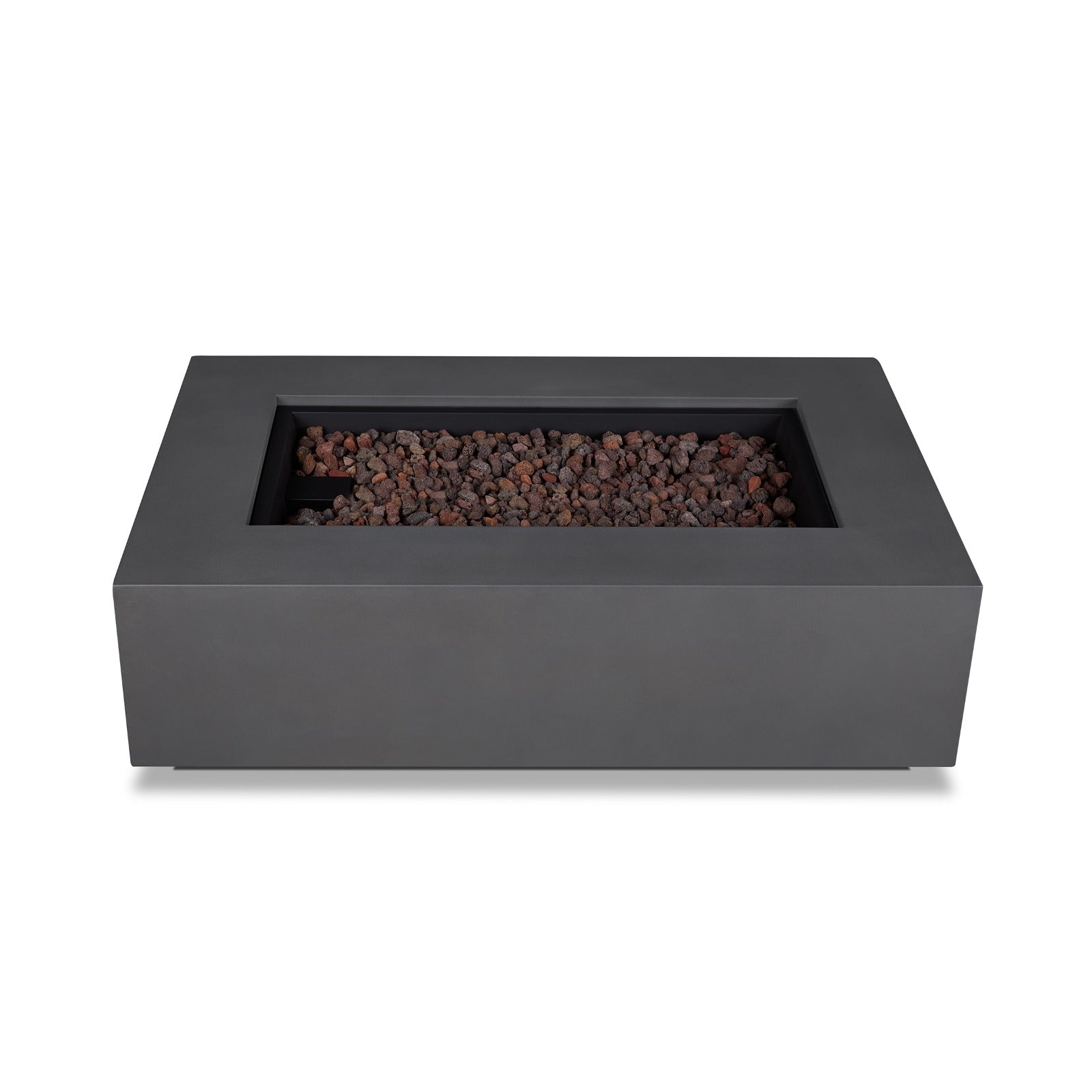 Aegean 50" Rectangle Propane or Natural Gas Fire Pit Table - Real Flame